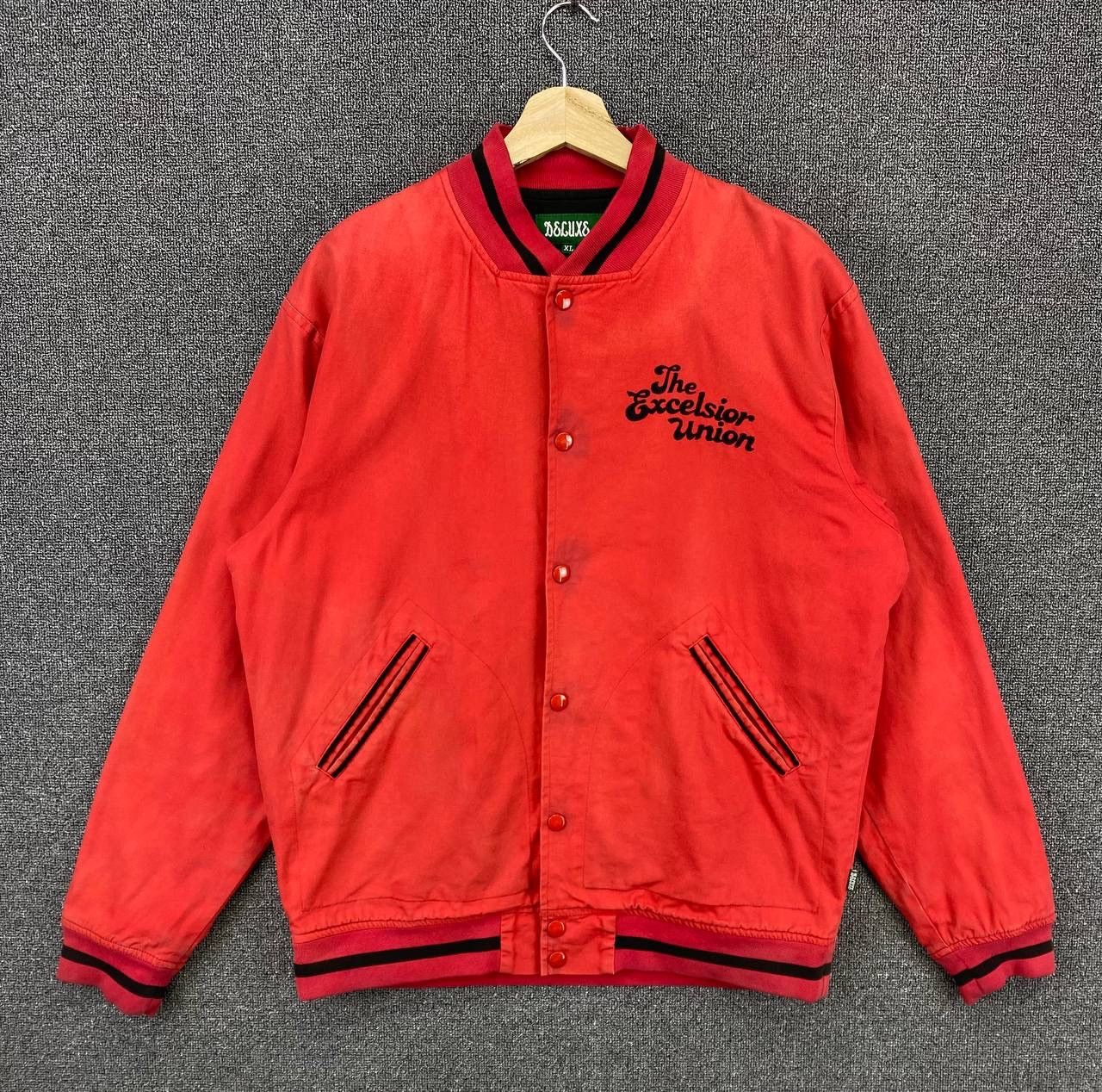 DELUXE Vintage 90s Deluxe Japan Varsity Jacket Size US XL / EU 56 / 4 - 1 Thumbnail