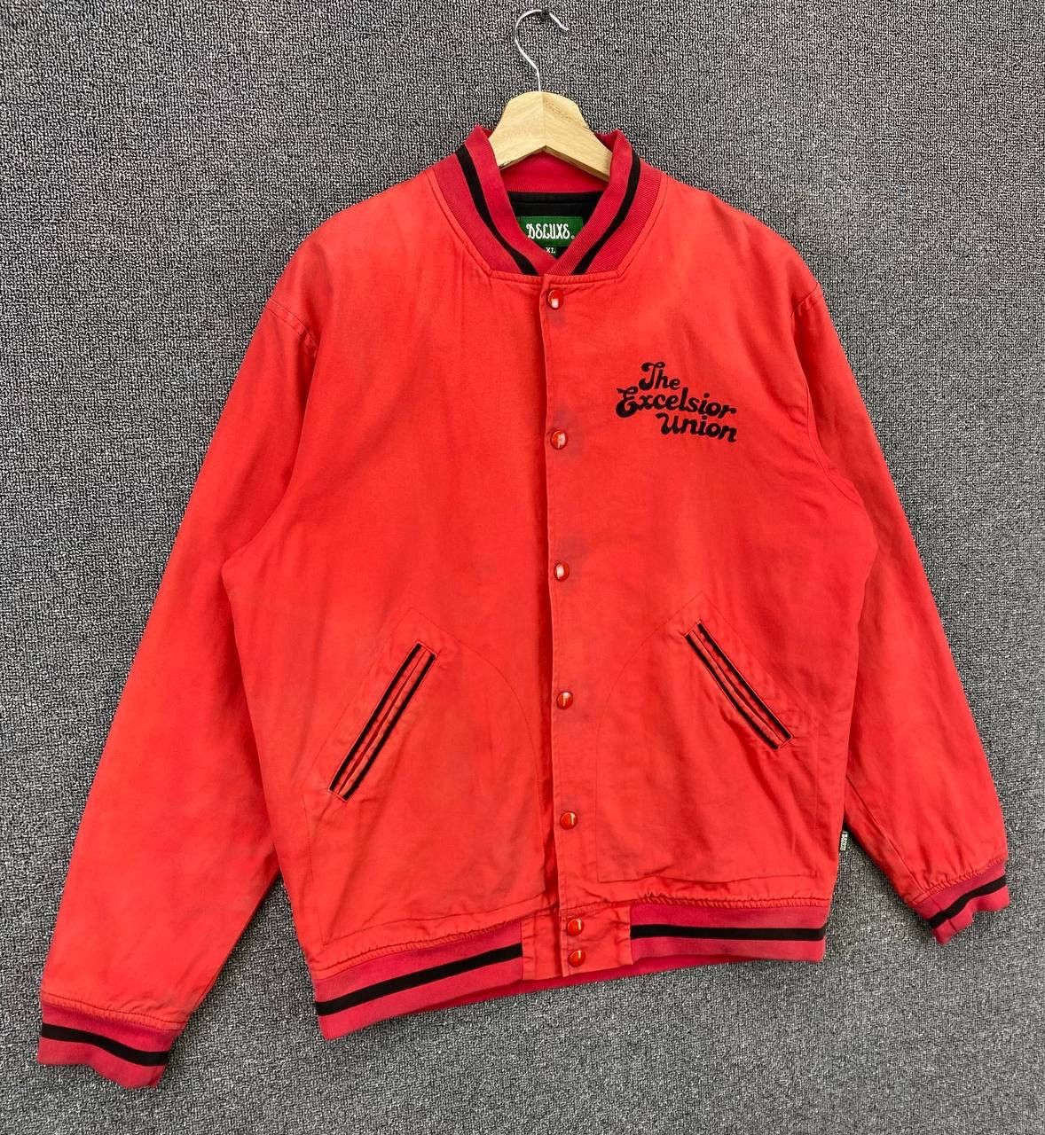 DELUXE Vintage 90s Deluxe Japan Varsity Jacket Size US XL / EU 56 / 4 - 2 Thumbnail