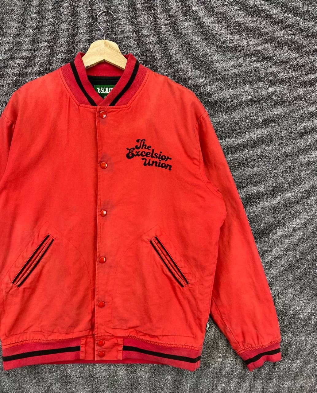 DELUXE Vintage 90s Deluxe Japan Varsity Jacket Size US XL / EU 56 / 4 - 4 Thumbnail