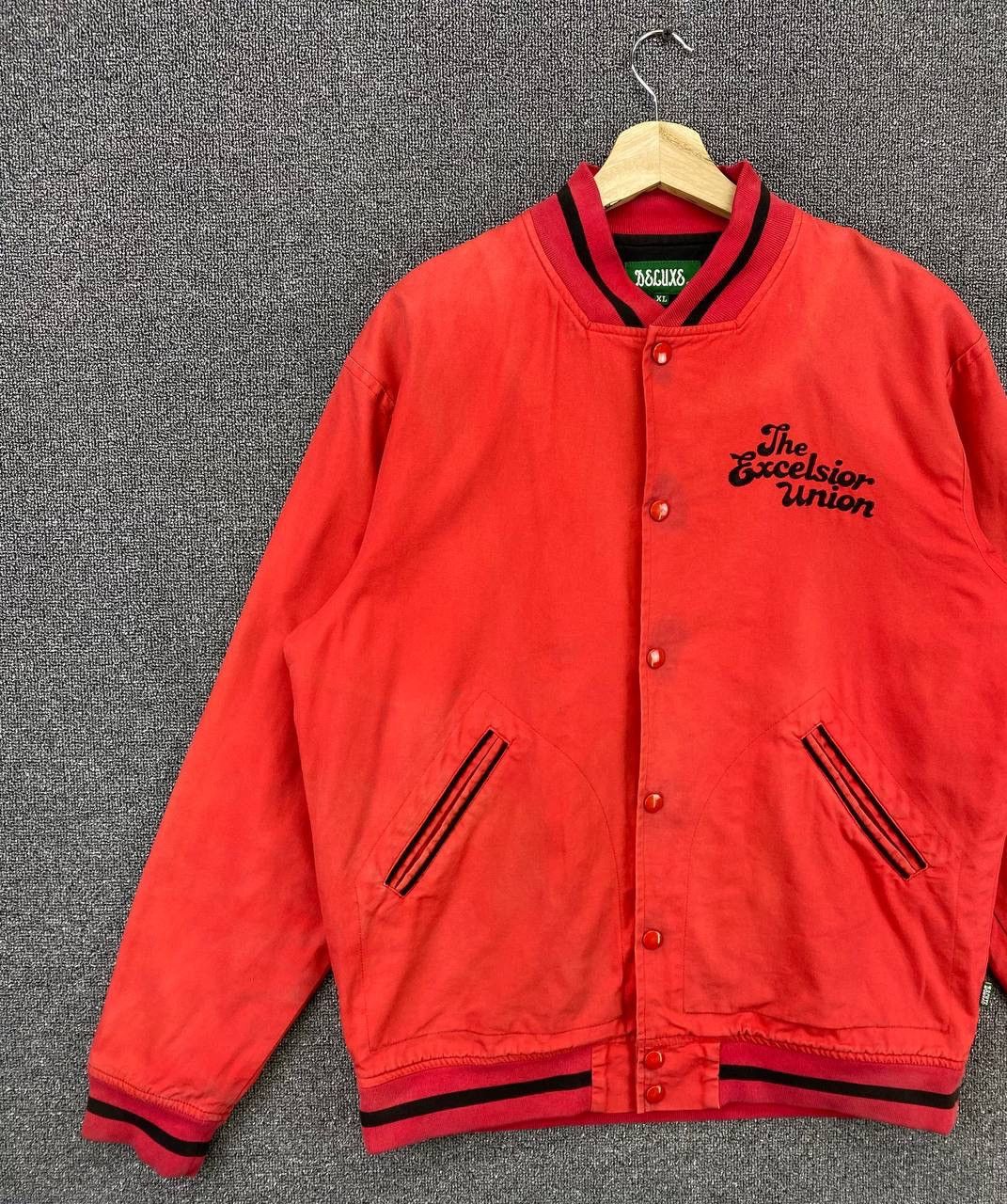 DELUXE Vintage 90s Deluxe Japan Varsity Jacket Size US XL / EU 56 / 4 - 3 Thumbnail