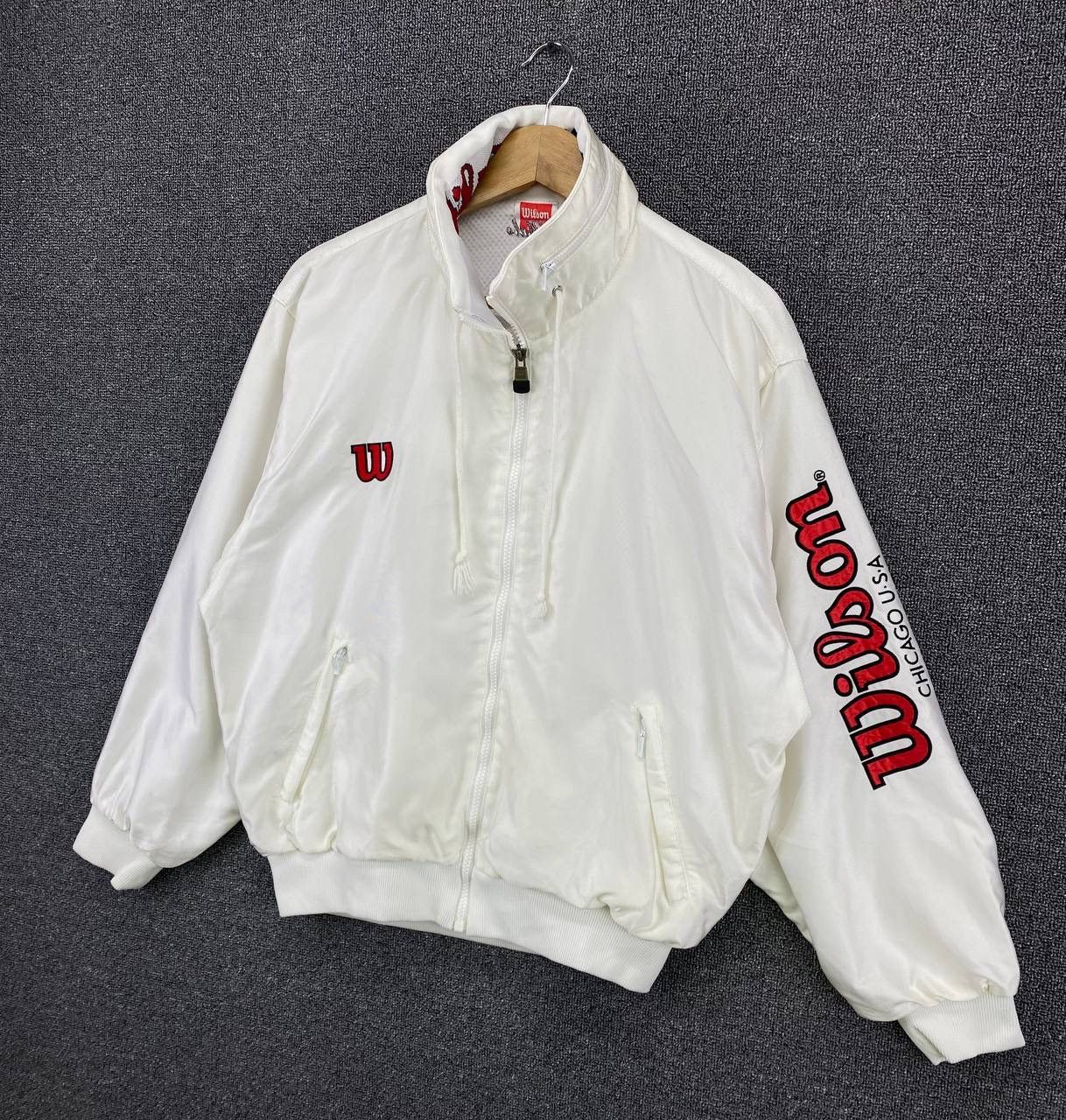 NBA Vintage Wilson Chicago U.S.A Light Jacket Size US L / EU 52-54 / 3 - 2 Thumbnail