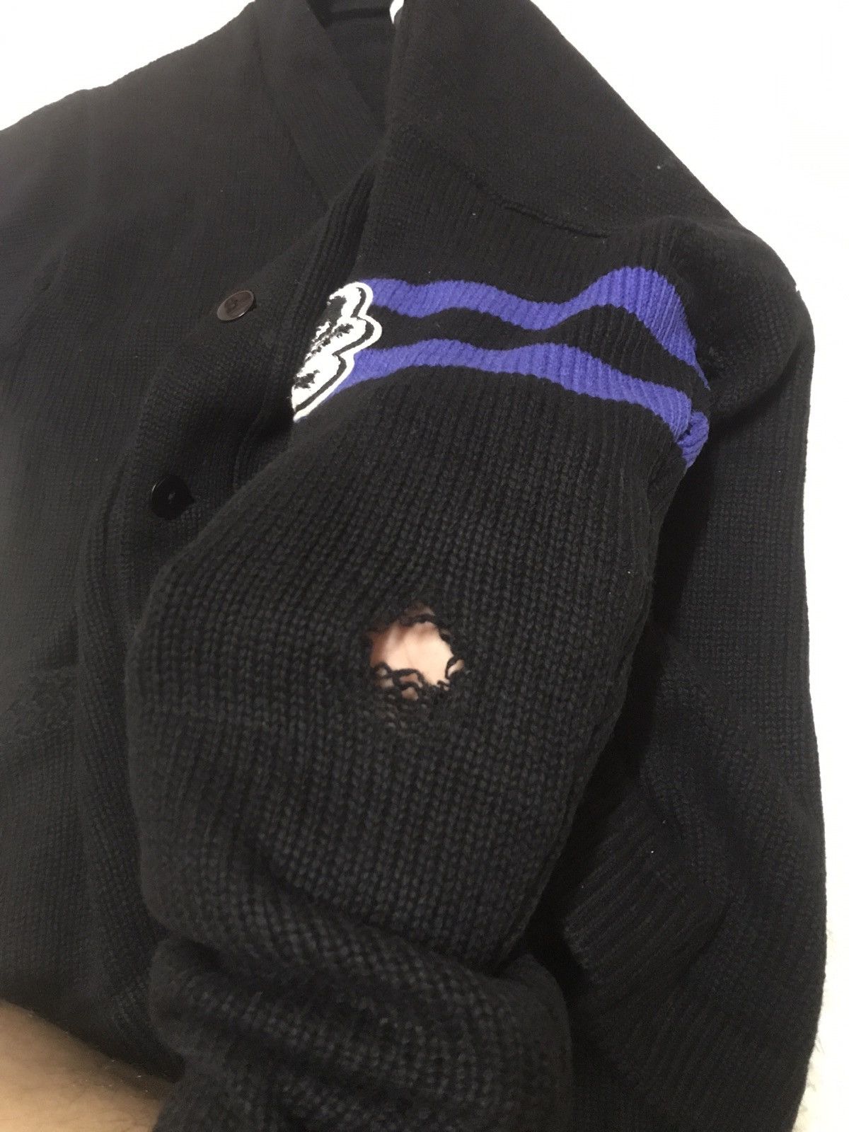 HYDROGEN ‼️HYDROGEN SPECIAL FOR BRONZAJI wool KNITWEAR SKULL AND STAR‼️ Size US M / EU 48-50 / 2 - 10 Thumbnail