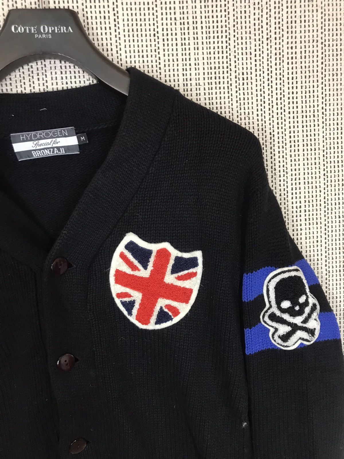 HYDROGEN ‼️HYDROGEN SPECIAL FOR BRONZAJI wool KNITWEAR SKULL AND STAR‼️ Size US M / EU 48-50 / 2 - 2 Thumbnail