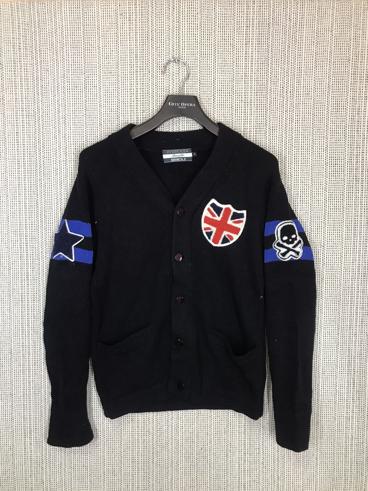 HYDROGEN ‼️HYDROGEN SPECIAL FOR BRONZAJI wool KNITWEAR SKULL AND STAR‼️ Size US M / EU 48-50 / 2 - 1 Thumbnail