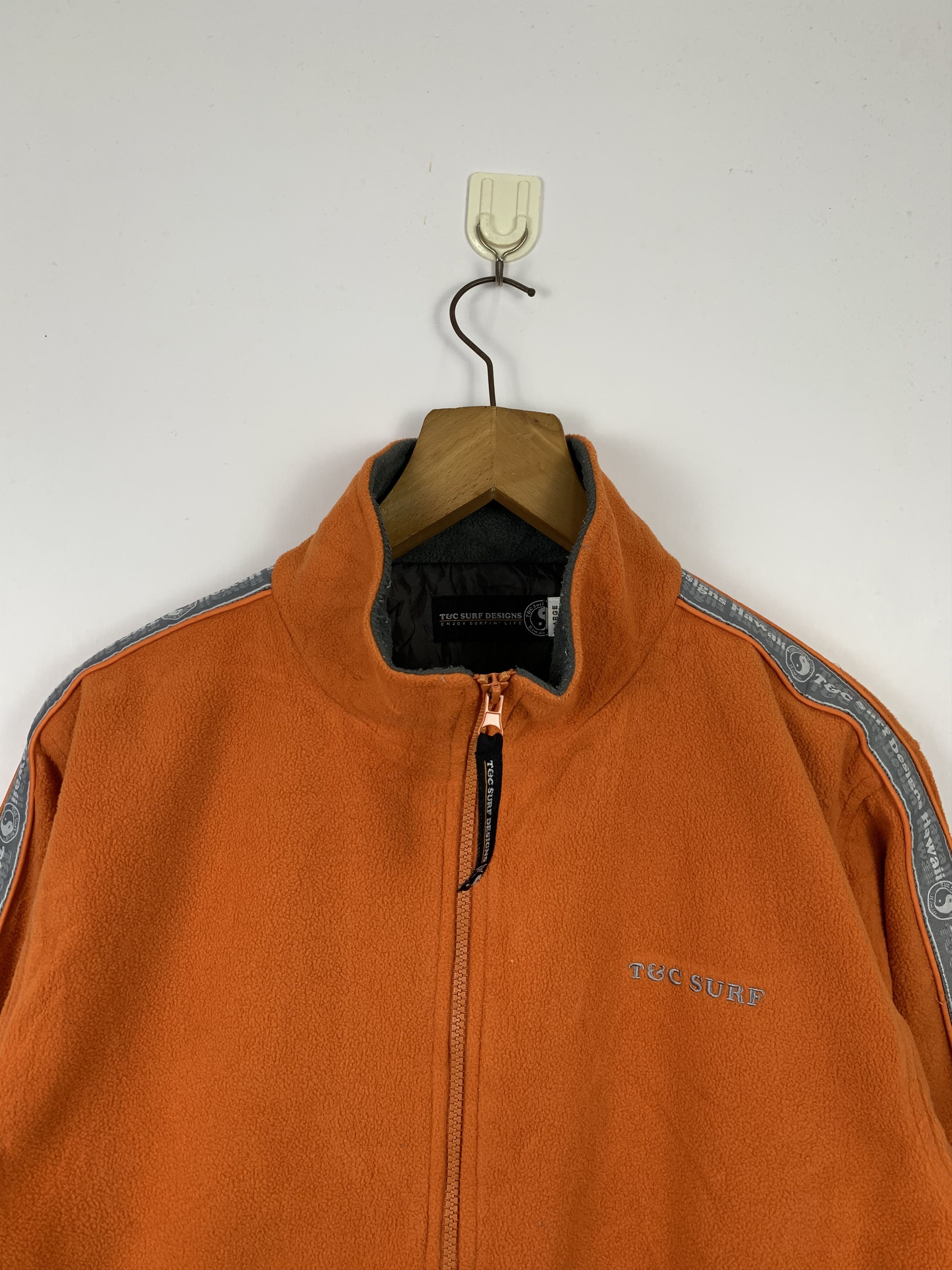 Japanese Brand × Vintage Vintage T&C SURF Zip Up Fleece Jacket Size US M / EU 48-50 / 2 - 2 Thumbnail