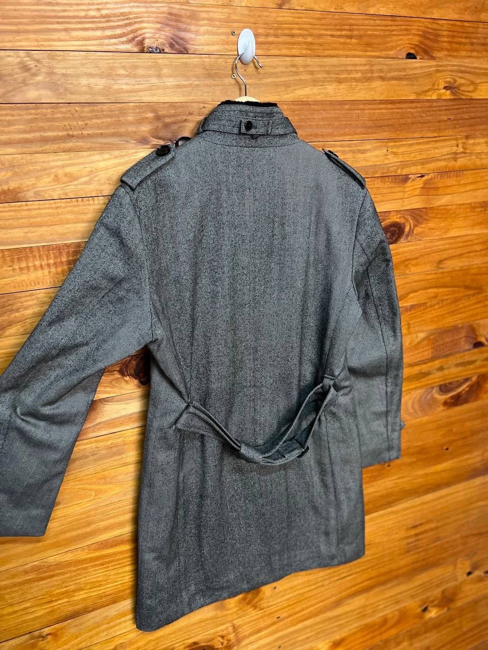 Burberry BURBERRY TRENCH COAT FISHBONE FOR WOMEN Size L / US 10 / IT 46 - 9 Thumbnail