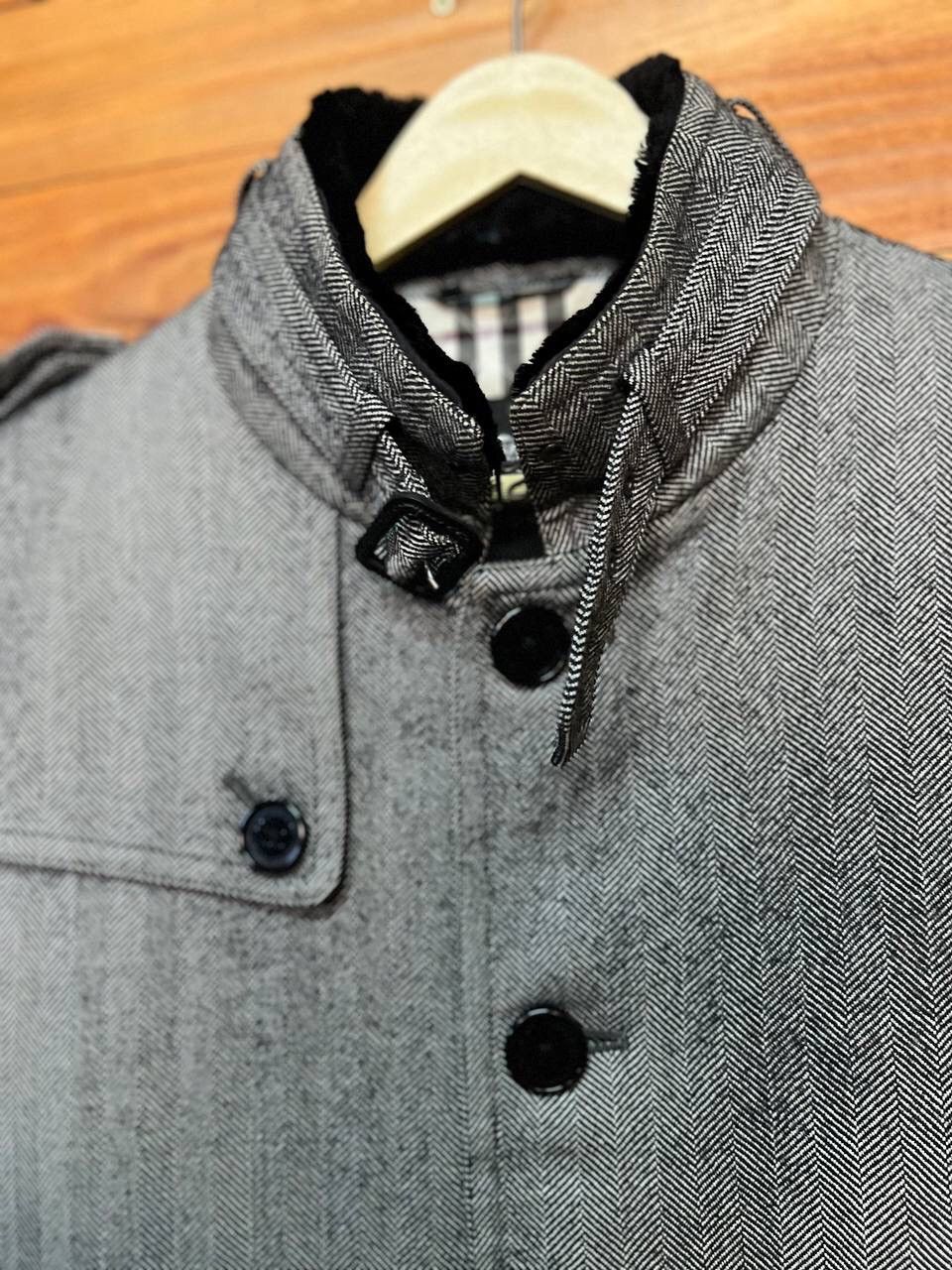 Burberry BURBERRY TRENCH COAT FISHBONE FOR WOMEN Size L / US 10 / IT 46 - 6 Thumbnail