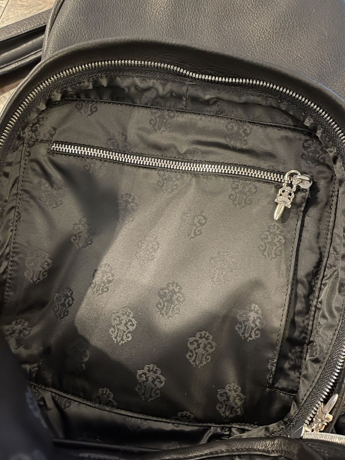 Seventh Grade Leather Cross Patch Backpack