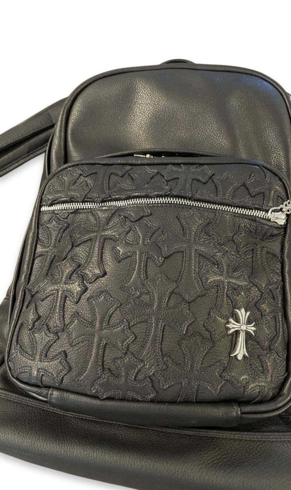 Seventh Grade Leather Cross Patch Backpack