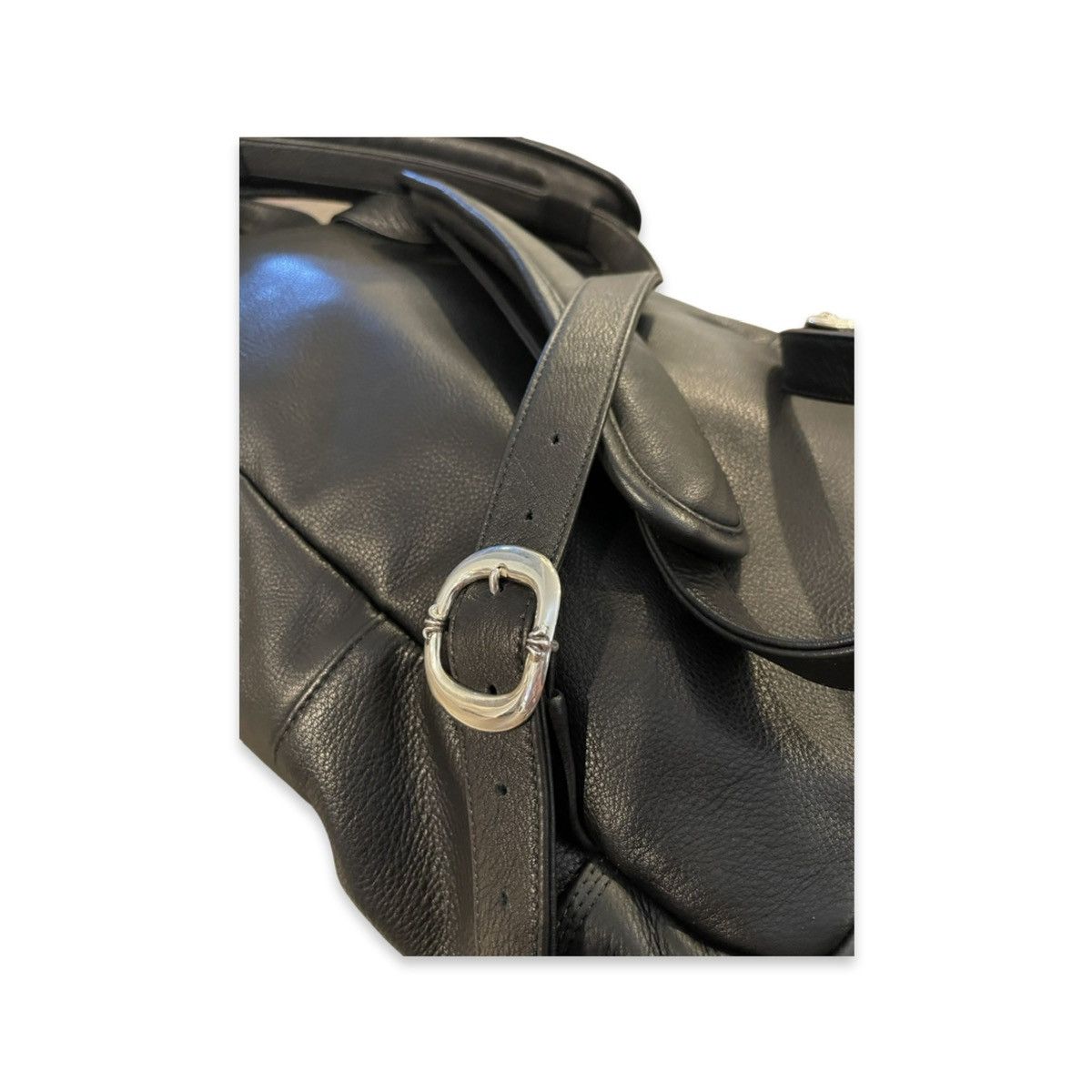 Seventh Grade Leather Cross Patch Backpack