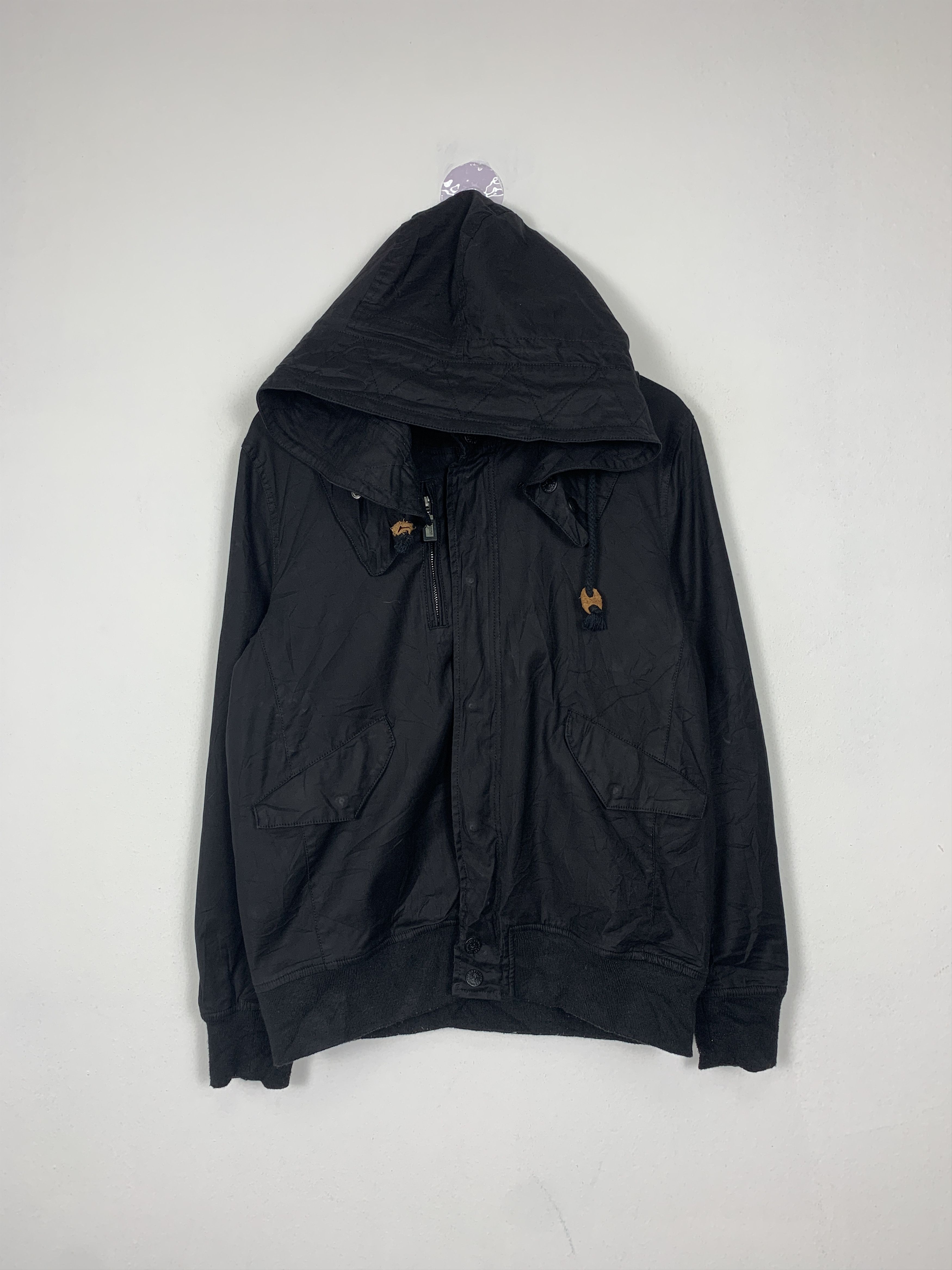 Vintage Vintage U.S Boarder Hoodie Zip Up Jacket Size US S / EU 44-46 / 1 - 1 Thumbnail