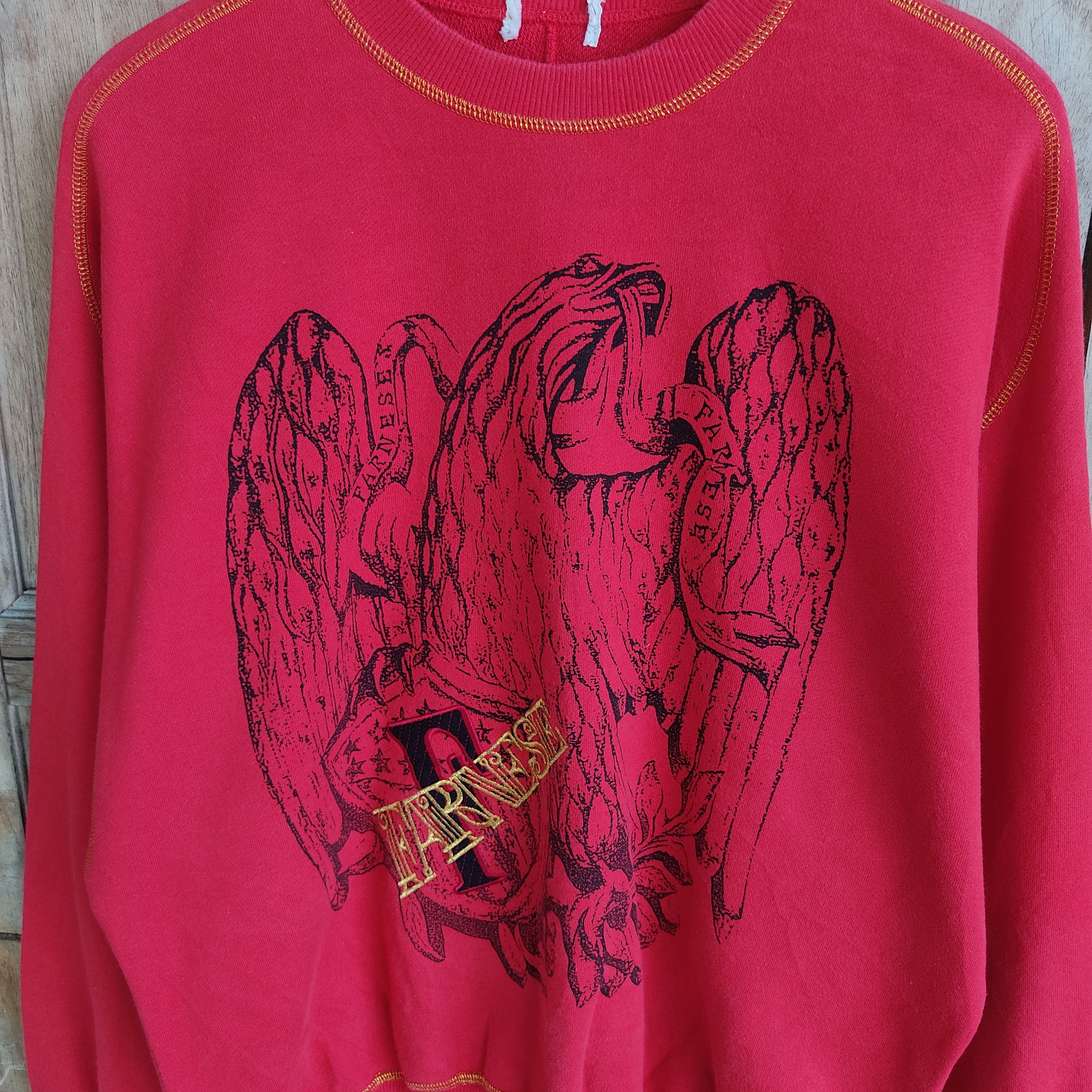 Japanese Brand × Vintage Vintage Farnese Red Sweatshirt Size US L / EU 52-54 / 3 - 3 Thumbnail