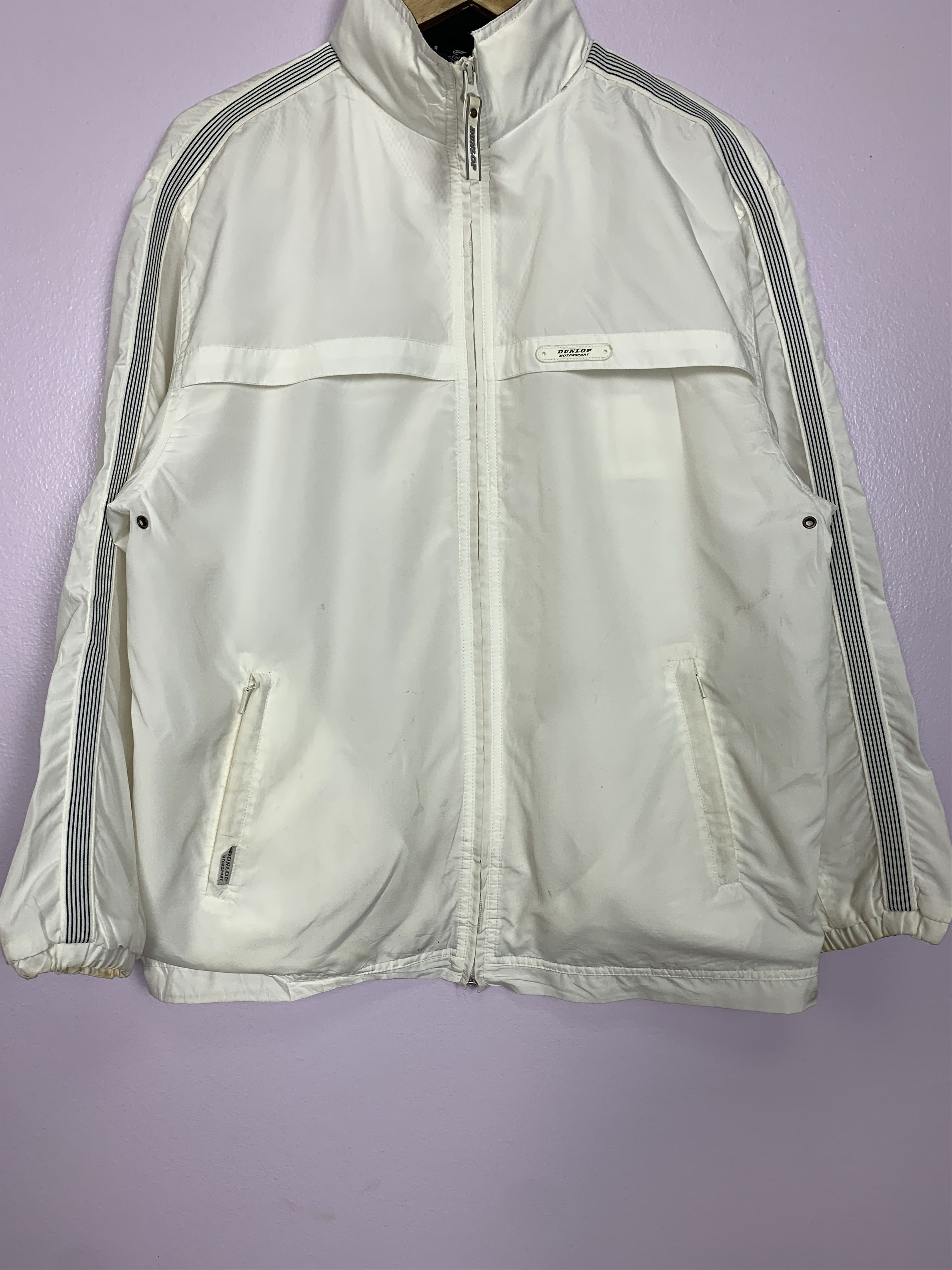 Dunlop Vintage DUNLOP White Windbreaker J0726 Size US S / EU 44-46 / 1 - 3 Thumbnail