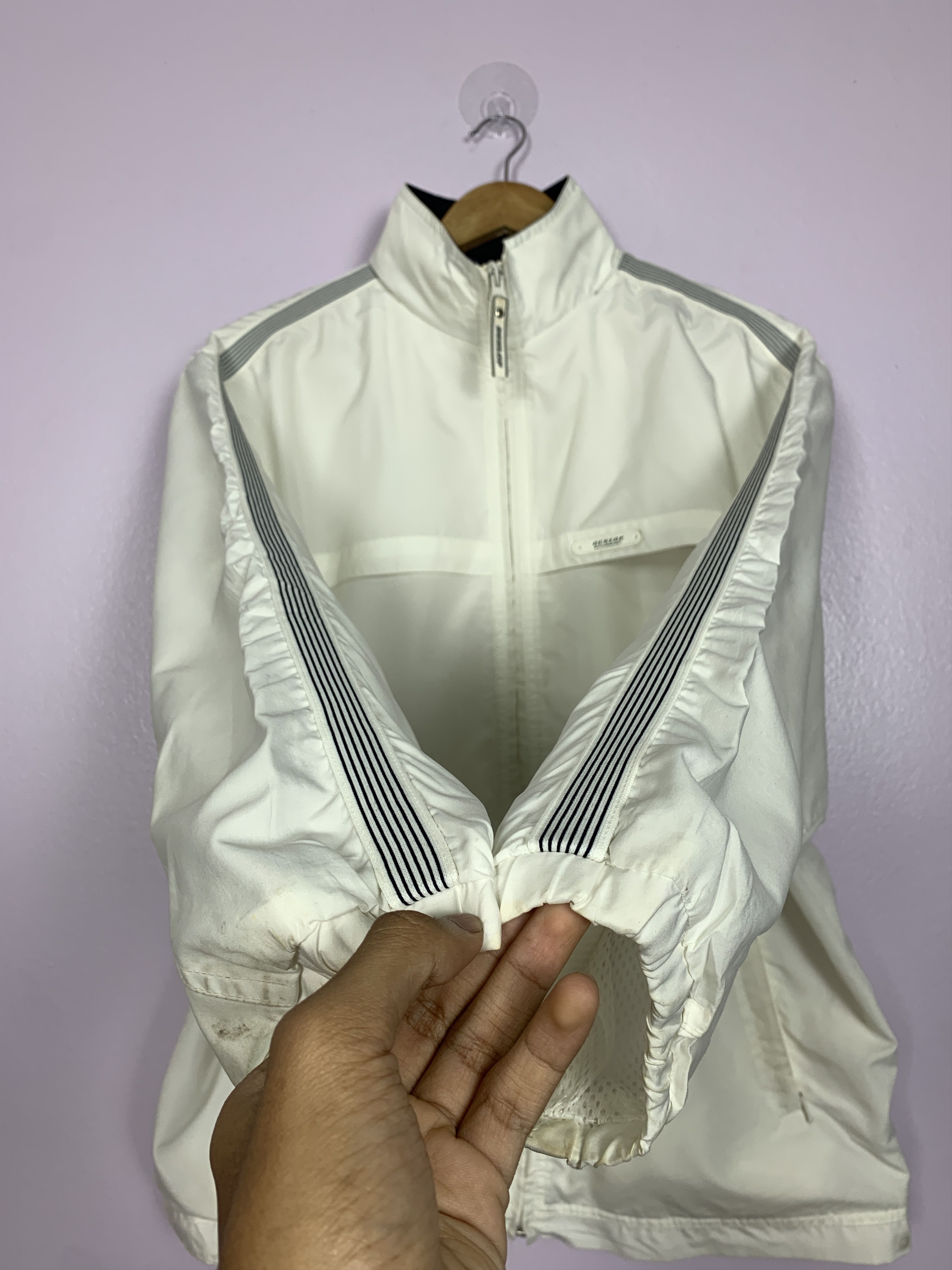 Dunlop Vintage DUNLOP White Windbreaker J0726 Size US S / EU 44-46 / 1 - 12 Thumbnail