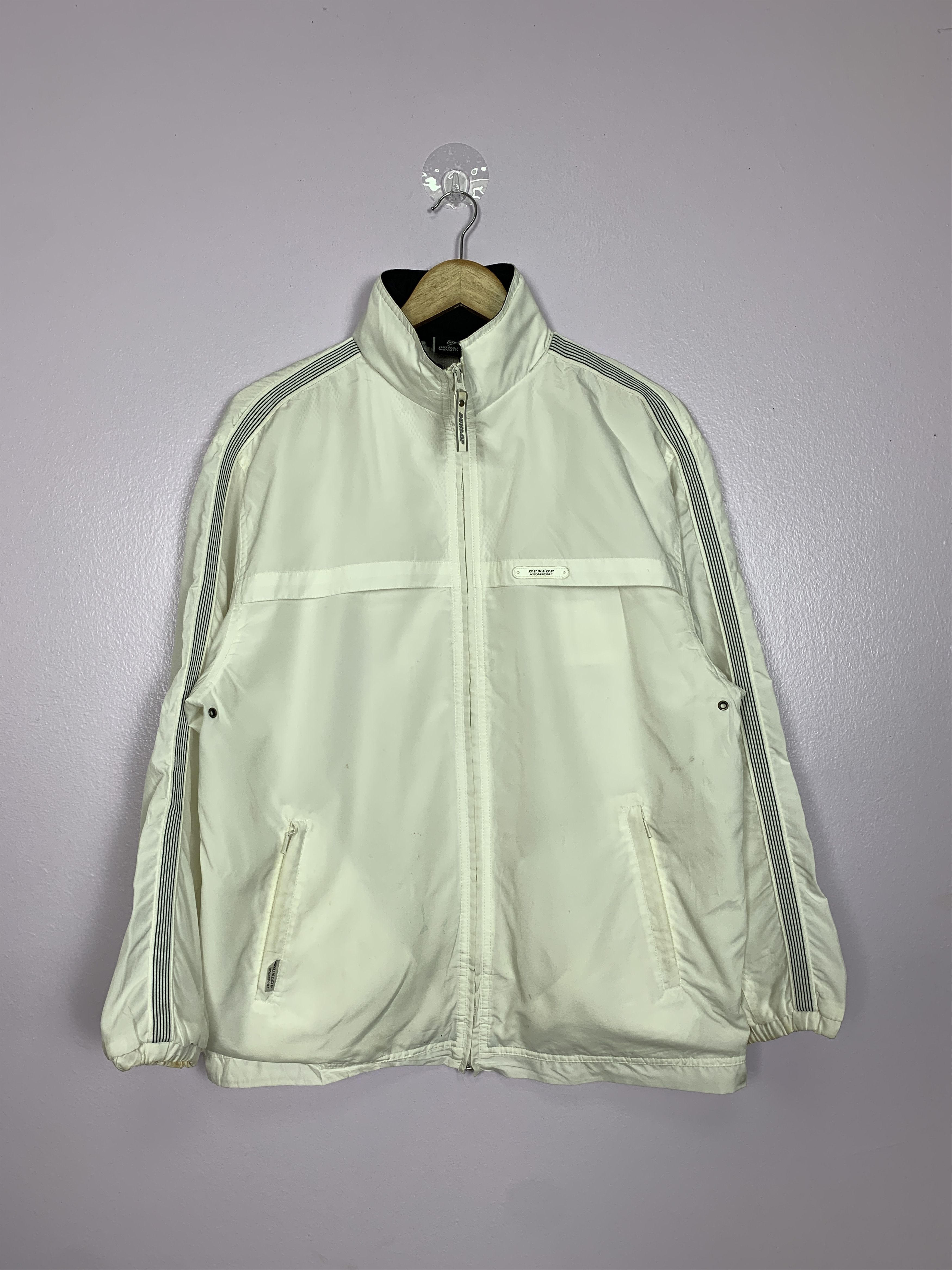 Dunlop Vintage DUNLOP White Windbreaker J0726 Size US S / EU 44-46 / 1 - 1 Thumbnail