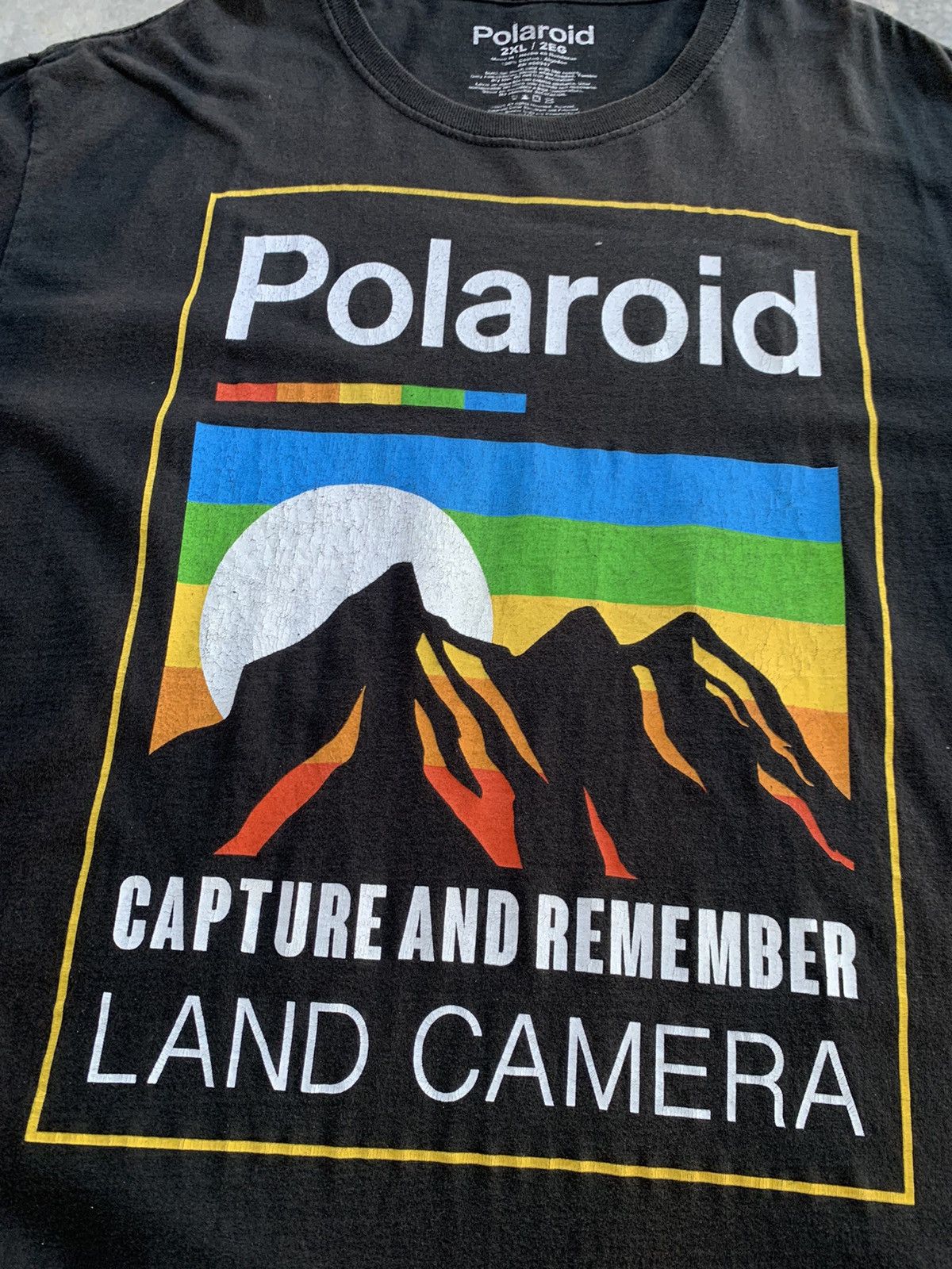 Polaroid Polaroid Sun Faded Oversized Tshirt Size US XXL / EU 58 / 5 - 3 Thumbnail