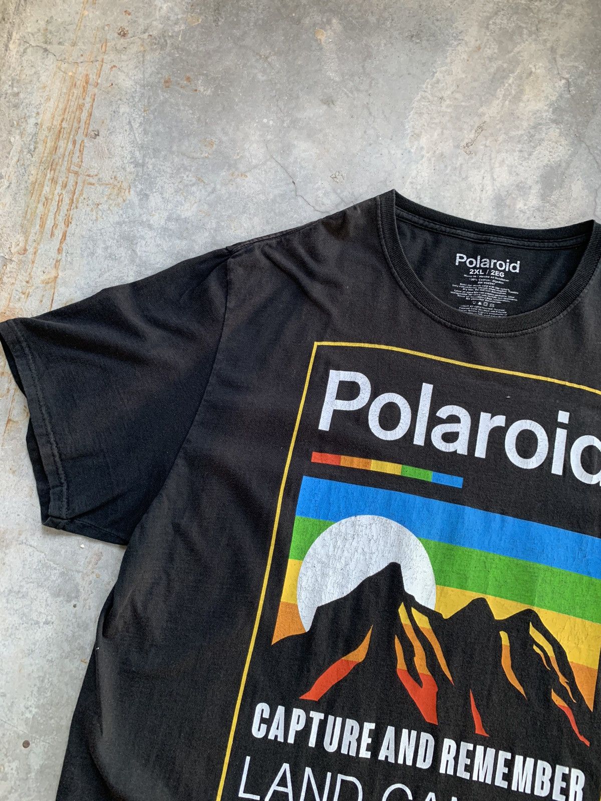 Polaroid Polaroid Sun Faded Oversized Tshirt Size US XXL / EU 58 / 5 - 2 Thumbnail