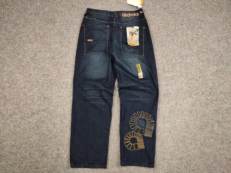 Akademiks Vintage 90's NEW Japan Akademiks Logo Hip Hop Denim Jeans Size US 36 / EU 52 - 7 Thumbnail