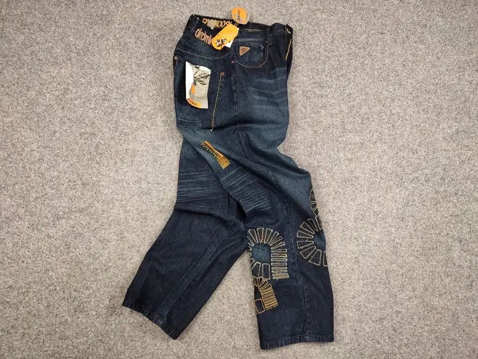 Akademiks Vintage 90's NEW Japan Akademiks Logo Hip Hop Denim Jeans Size US 36 / EU 52 - 8 Thumbnail