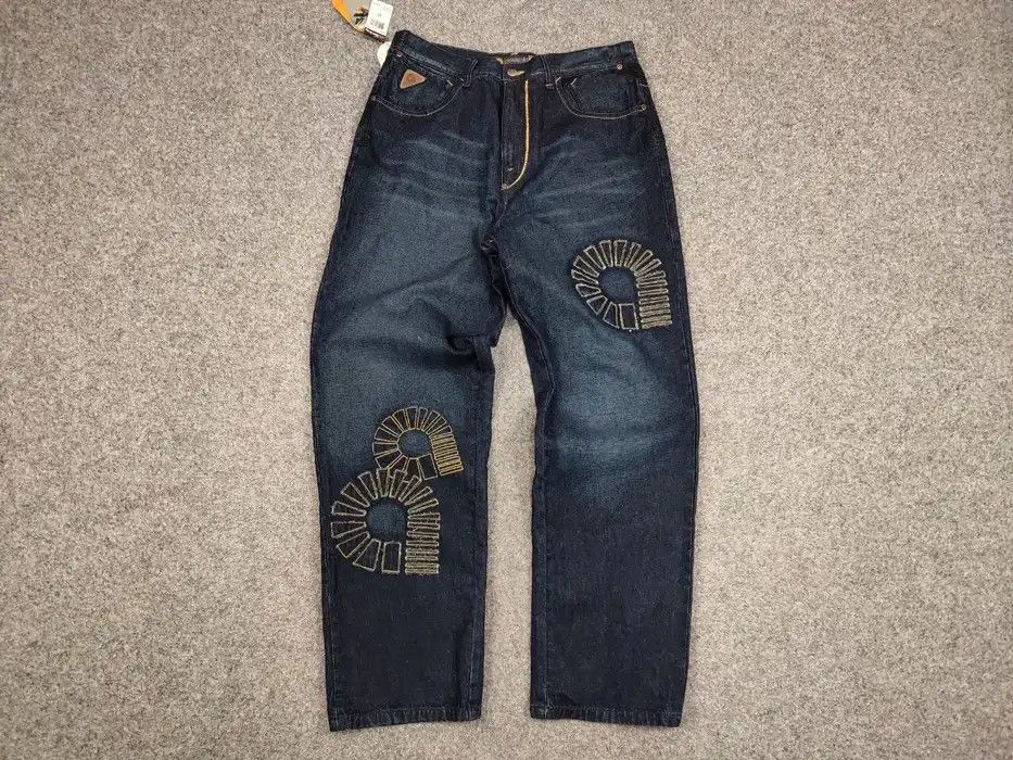 Akademiks Vintage 90's NEW Japan Akademiks Logo Hip Hop Denim Jeans Size US 36 / EU 52 - 6 Thumbnail