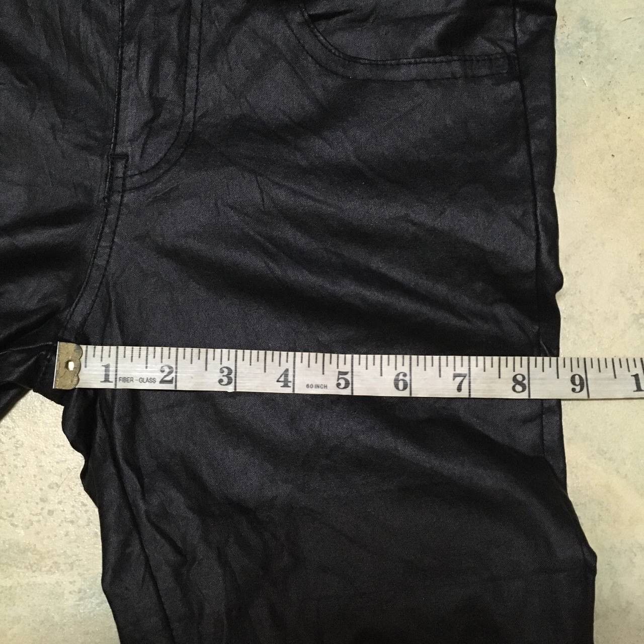 Japanese Brand Black Leather Pants Seditionaries Style Size US 27 - 10 Thumbnail