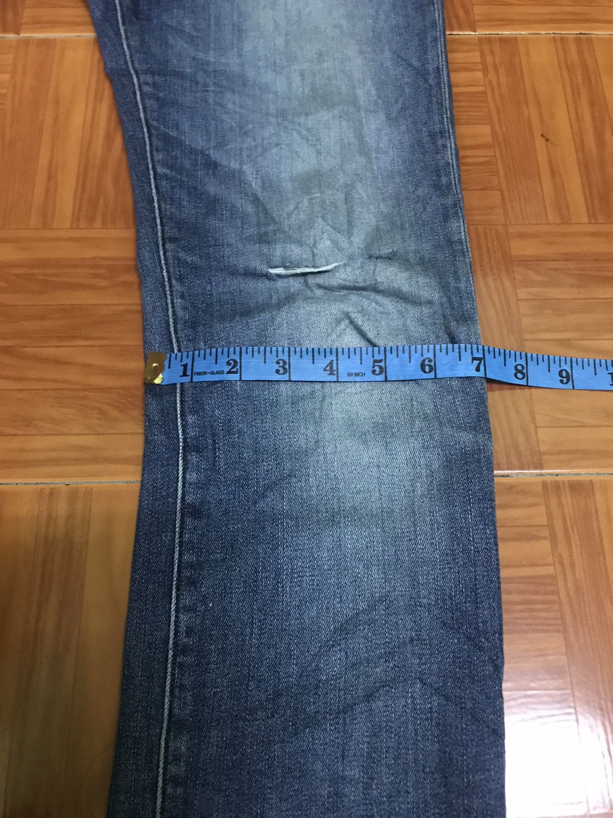 Tommy Hilfiger Vintage Slim Fit Distressed Blue Jeans Men’s Casual Denim Size US 30 / EU 46 - 18 Thumbnail