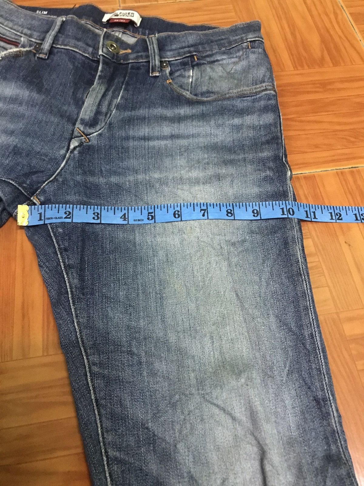 Tommy Hilfiger Vintage Slim Fit Distressed Blue Jeans Men’s Casual Denim Size US 30 / EU 46 - 17 Thumbnail