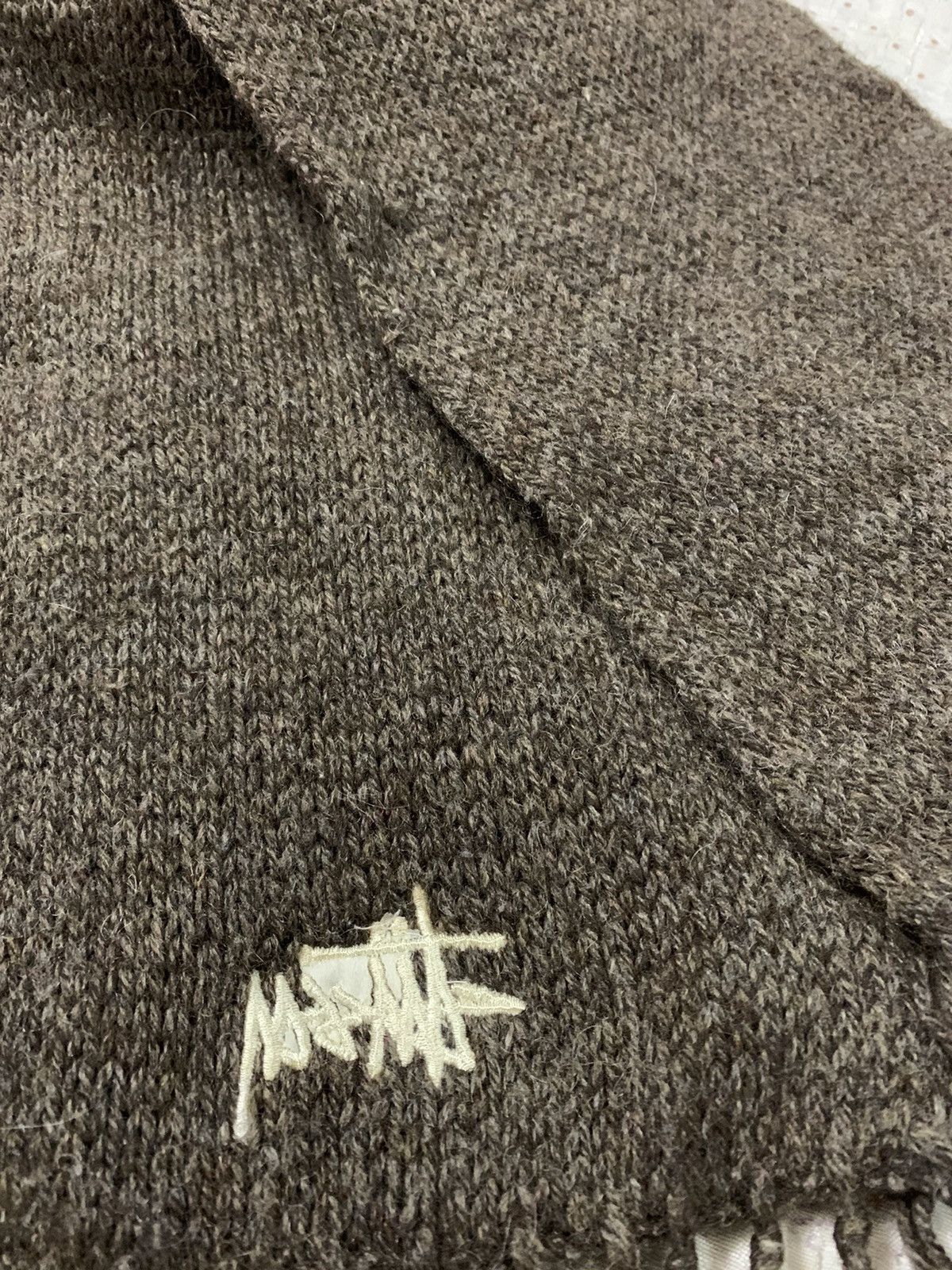 Other × Stussy Vintage Stussy Wool Blend Brown Mufler Size ONE SIZE - 6 Thumbnail