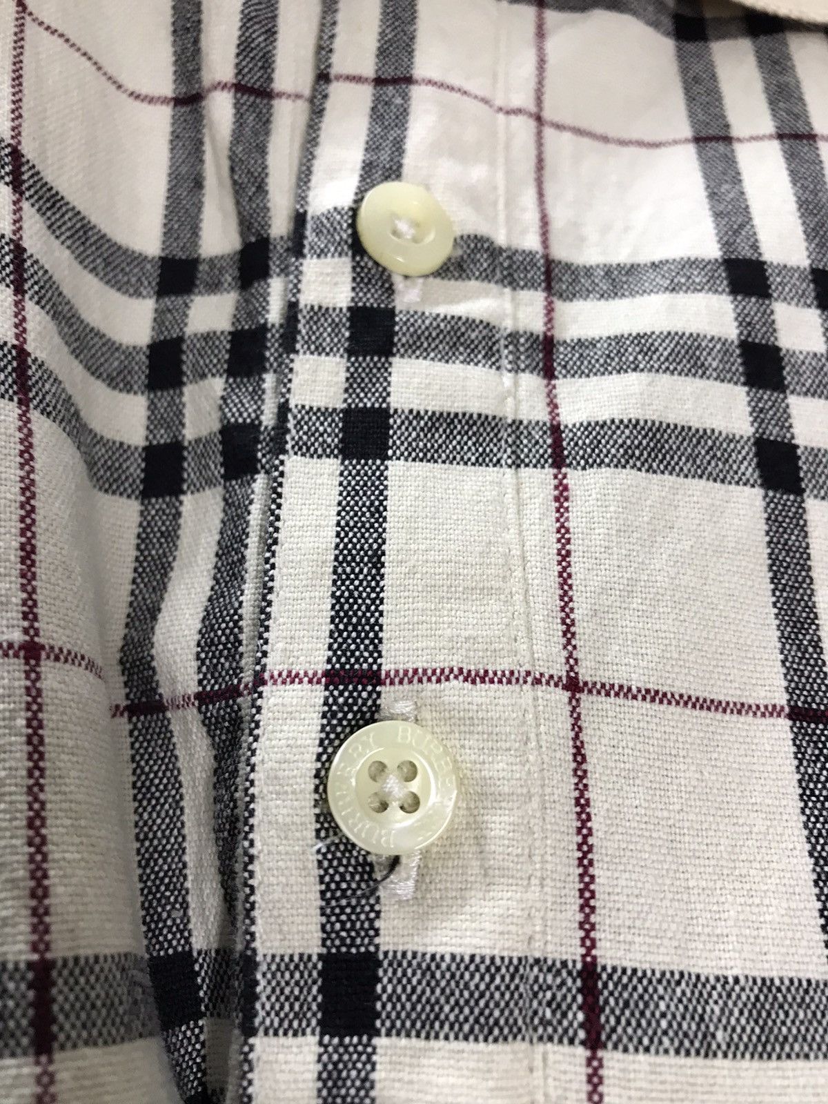 Burberry Vintage Burberry London Nova Check Polo LS Size US L / EU 52-54 / 3 - 3 Thumbnail