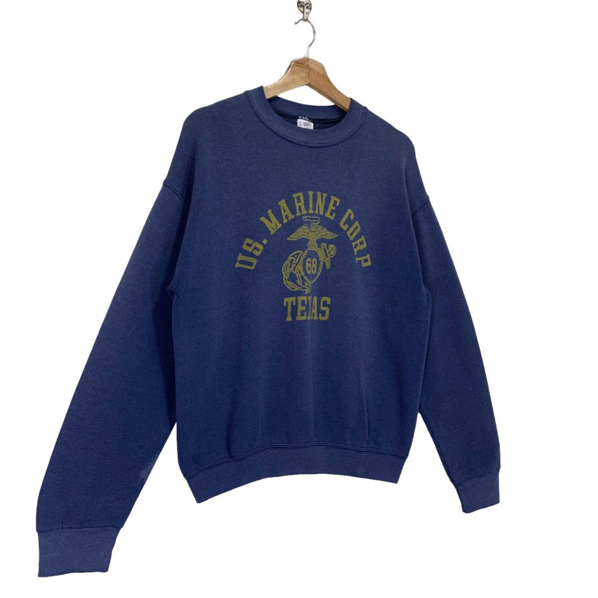 Vintage Vintage Us Marine Corp Taxez 68 Big Logo Crewneck Sweathirt Size US M / EU 48-50 / 2 - 2 Thumbnail