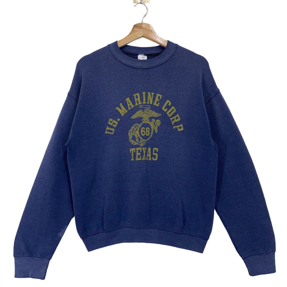 Vintage Vintage Us Marine Corp Taxez 68 Big Logo Crewneck Sweathirt Size US M / EU 48-50 / 2 - 1 Thumbnail