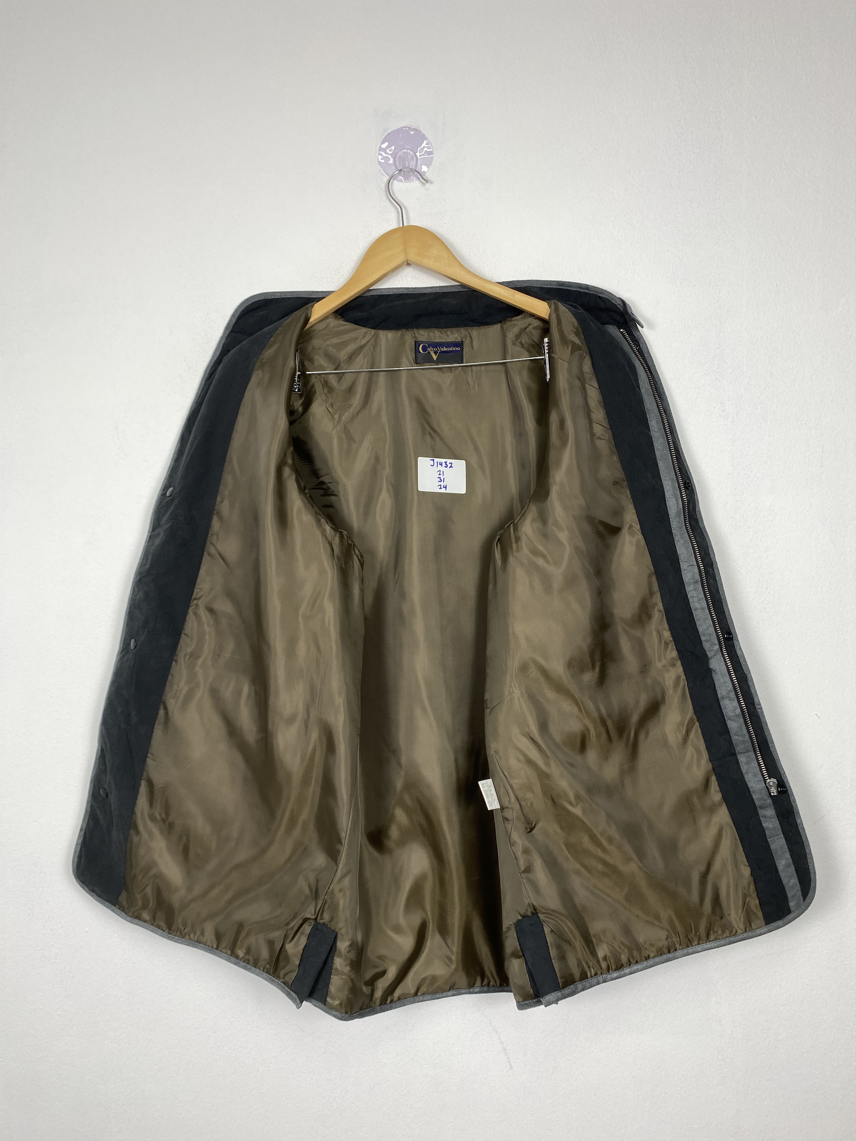 Vintage Vintage Calro Valentino Quilted Broken Zip Jacket J1432 Size US S / EU 44-46 / 1 - 10 Thumbnail