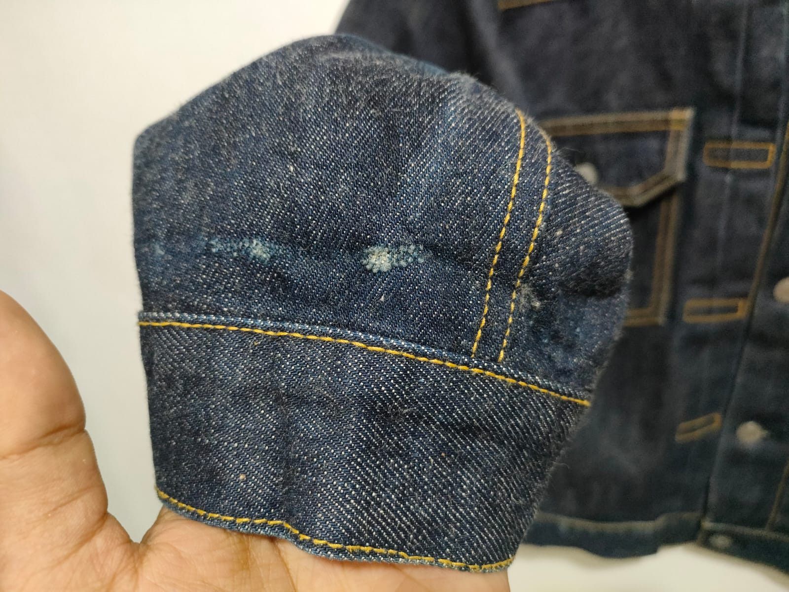 Japanese Brand Fit M to L, 90'S Docomo Shikoku Type 2 Selvedge Denim Jacket Size US L / EU 52-54 / 3 - 9 Thumbnail