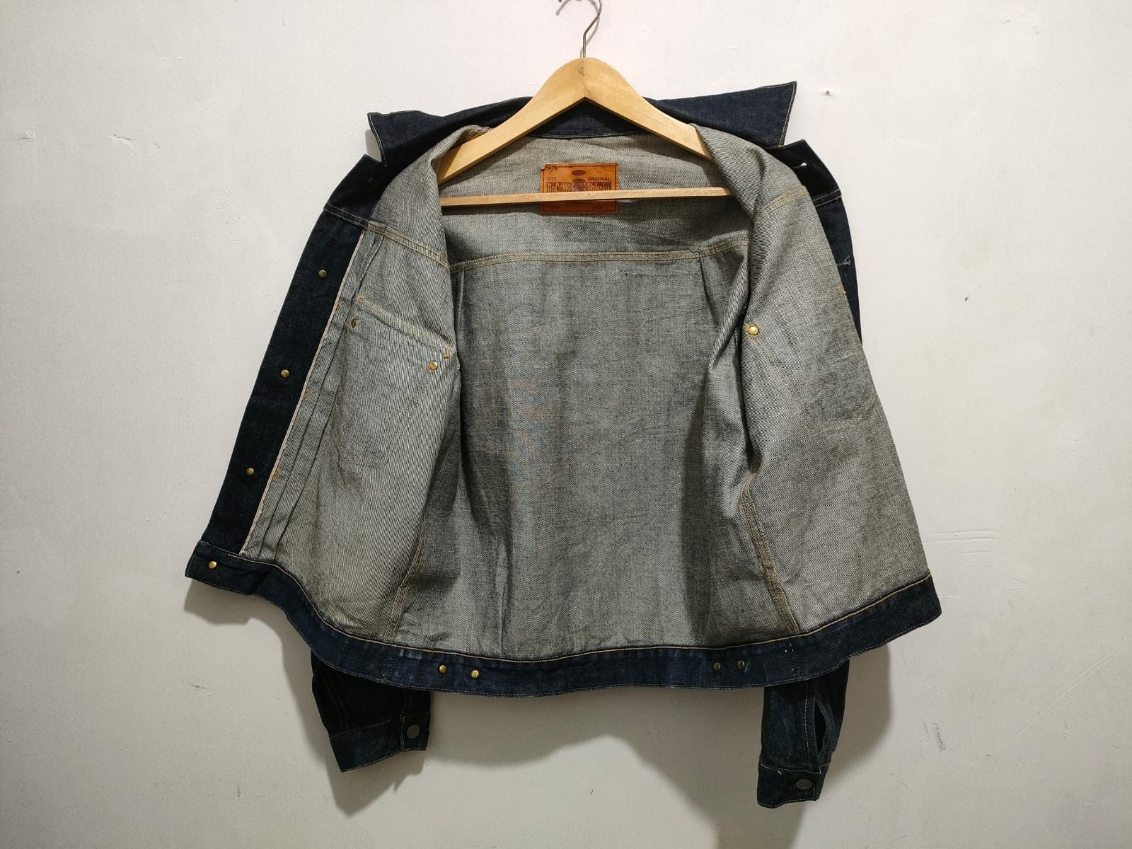 Japanese Brand Fit M to L, 90'S Docomo Shikoku Type 2 Selvedge Denim Jacket Size US L / EU 52-54 / 3 - 11 Thumbnail