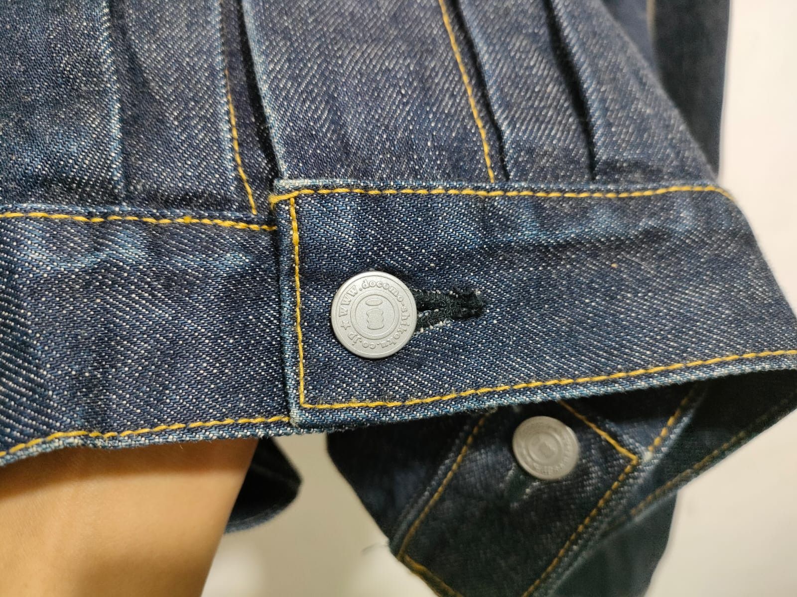 Japanese Brand Fit M to L, 90'S Docomo Shikoku Type 2 Selvedge Denim Jacket Size US L / EU 52-54 / 3 - 10 Thumbnail