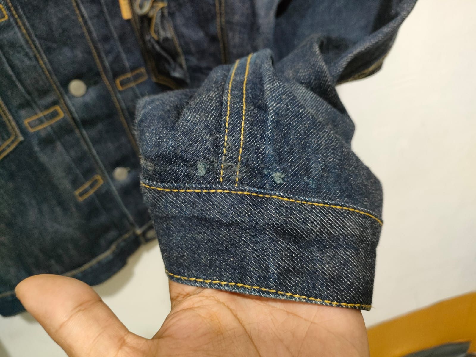 Japanese Brand Fit M to L, 90'S Docomo Shikoku Type 2 Selvedge Denim Jacket Size US L / EU 52-54 / 3 - 7 Thumbnail