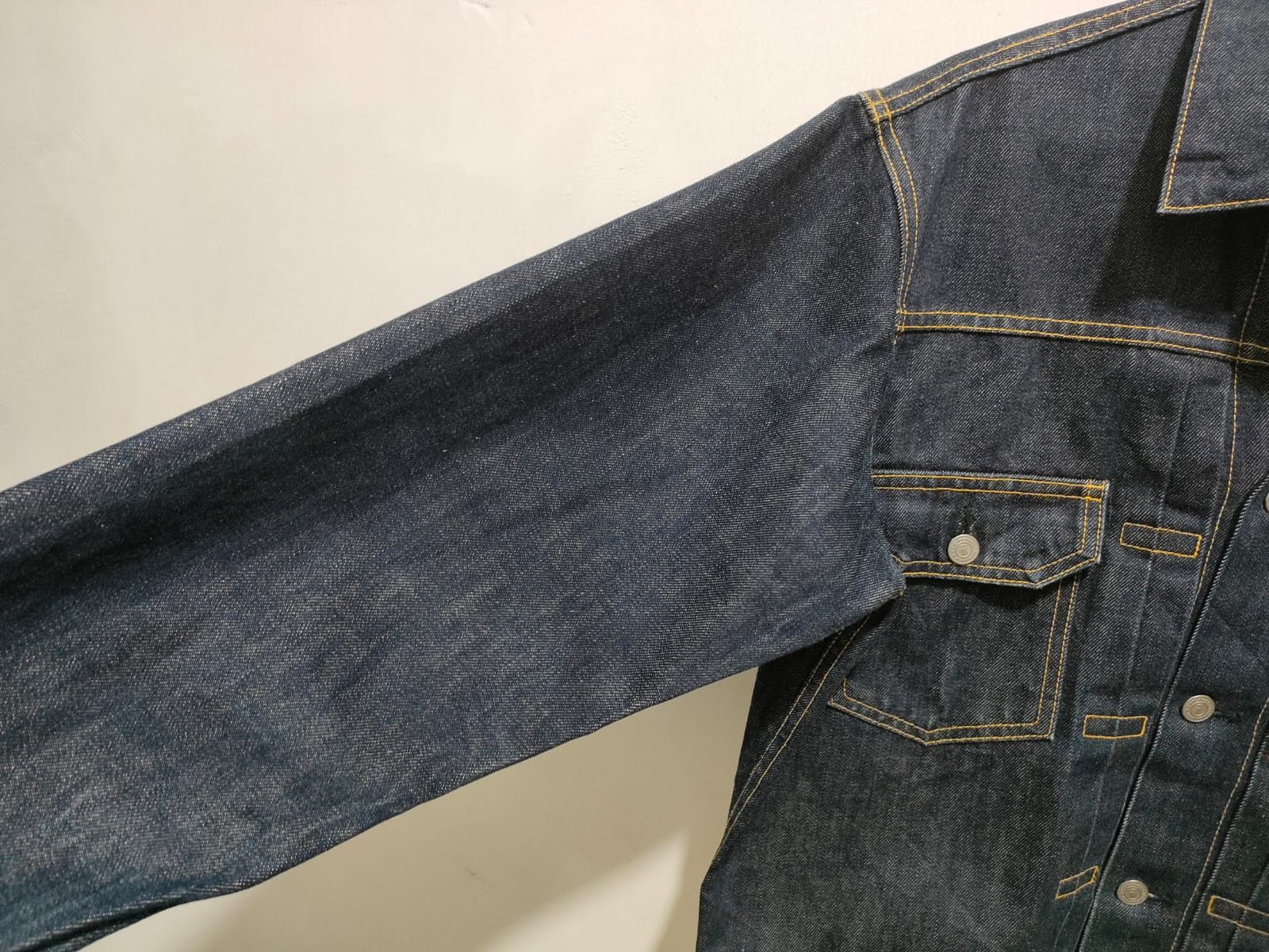 Japanese Brand Fit M to L, 90'S Docomo Shikoku Type 2 Selvedge Denim Jacket Size US L / EU 52-54 / 3 - 8 Thumbnail