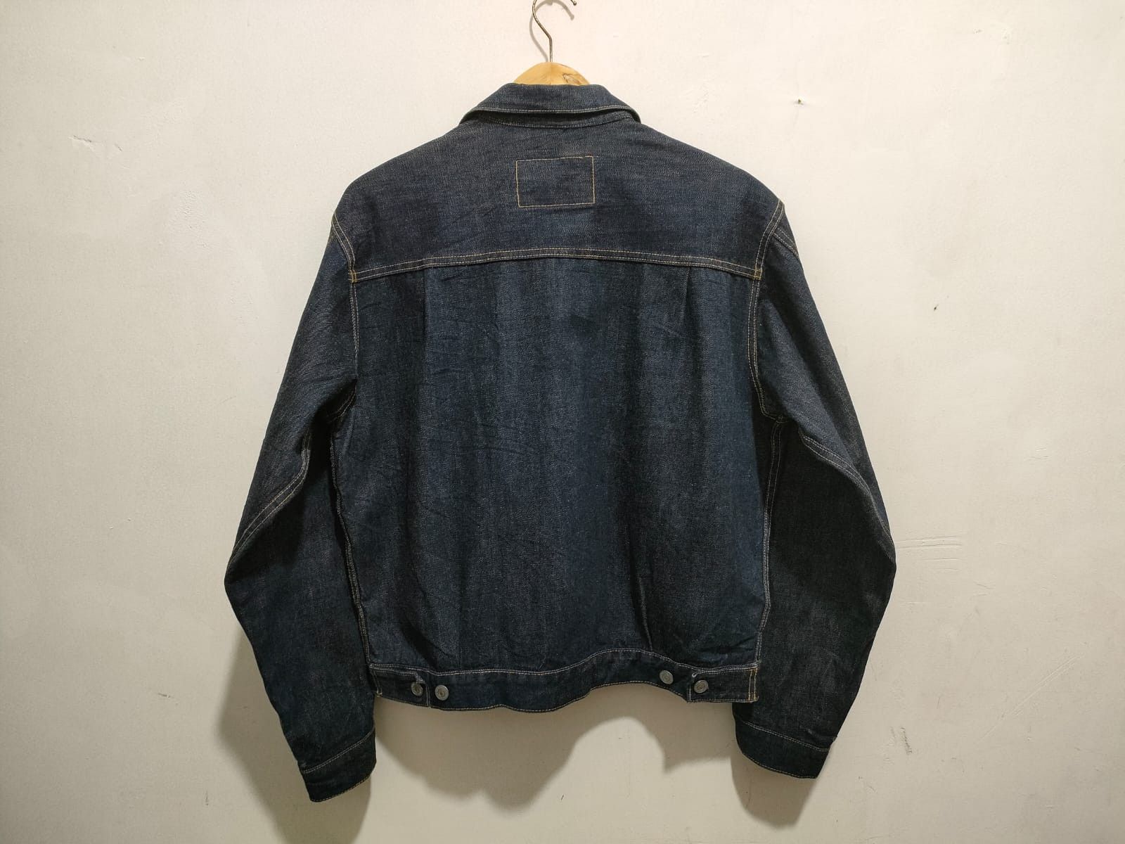 Japanese Brand Fit M to L, 90'S Docomo Shikoku Type 2 Selvedge Denim Jacket Size US L / EU 52-54 / 3 - 4 Thumbnail