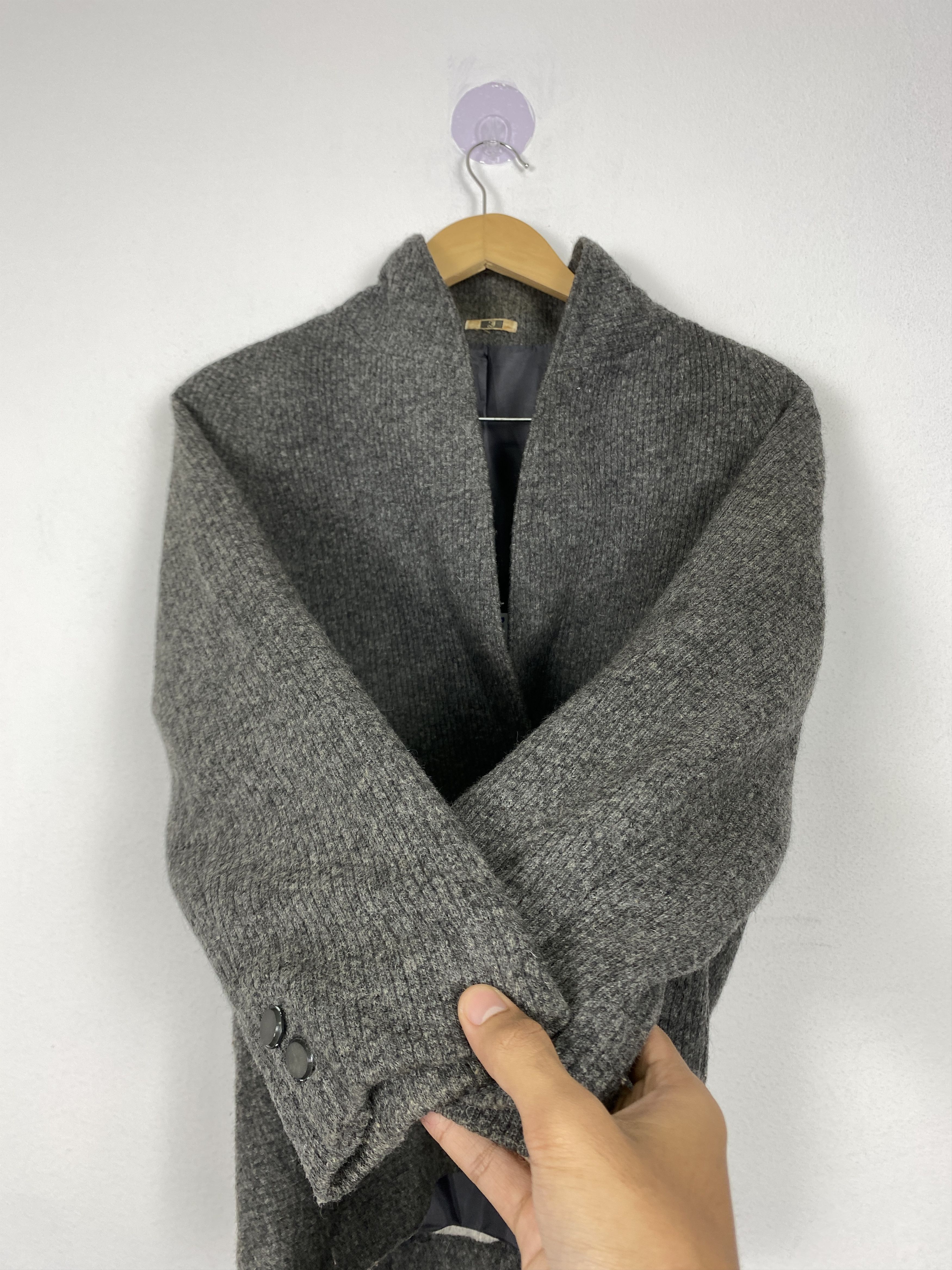 Japanese Brand Vintage Japanese Brand Plain Wool Jacket J1428 Size M / US 6-8 / IT 42-44 - 6 Thumbnail