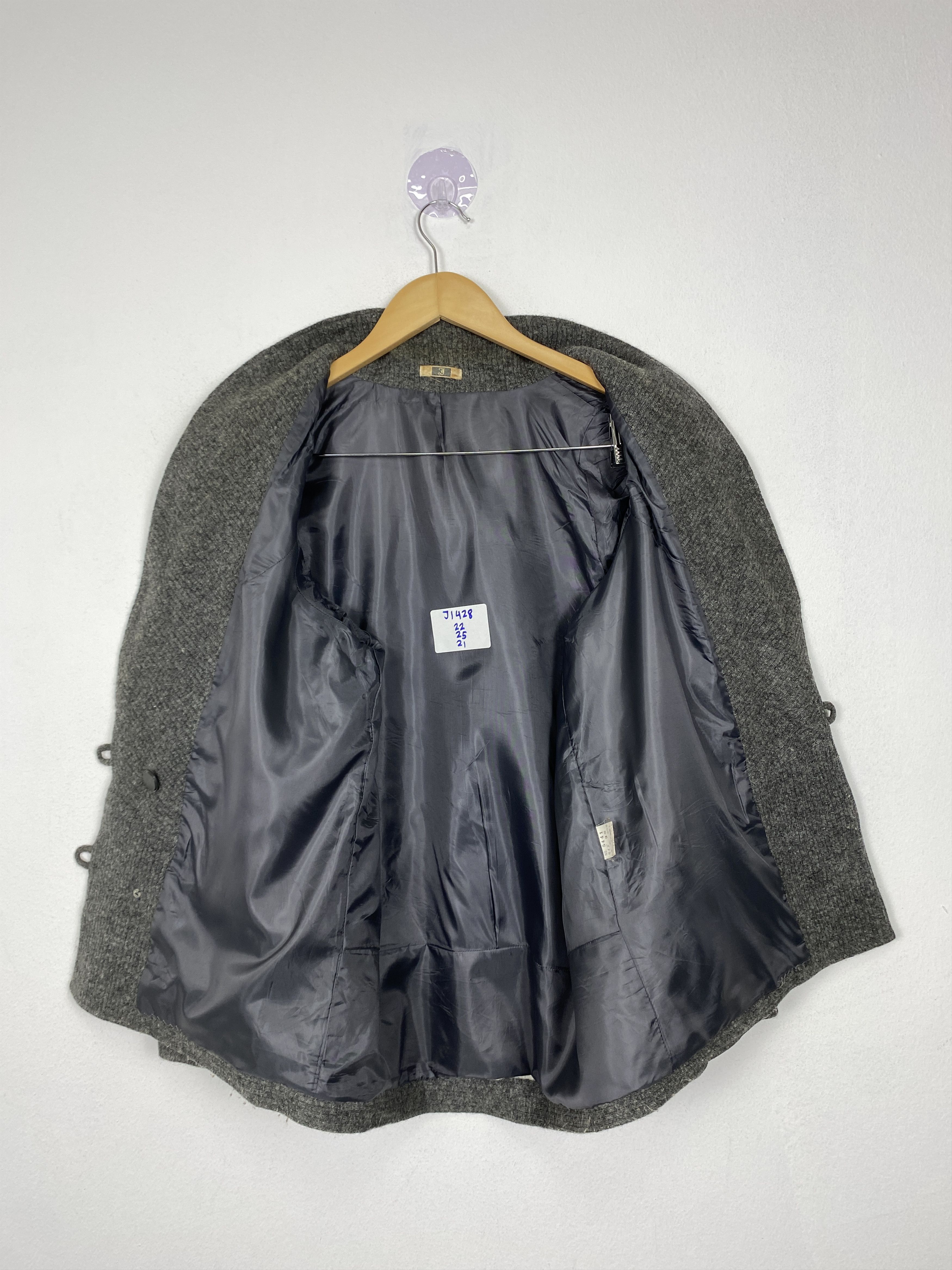 Japanese Brand Vintage Japanese Brand Plain Wool Jacket J1428 Size M / US 6-8 / IT 42-44 - 8 Thumbnail