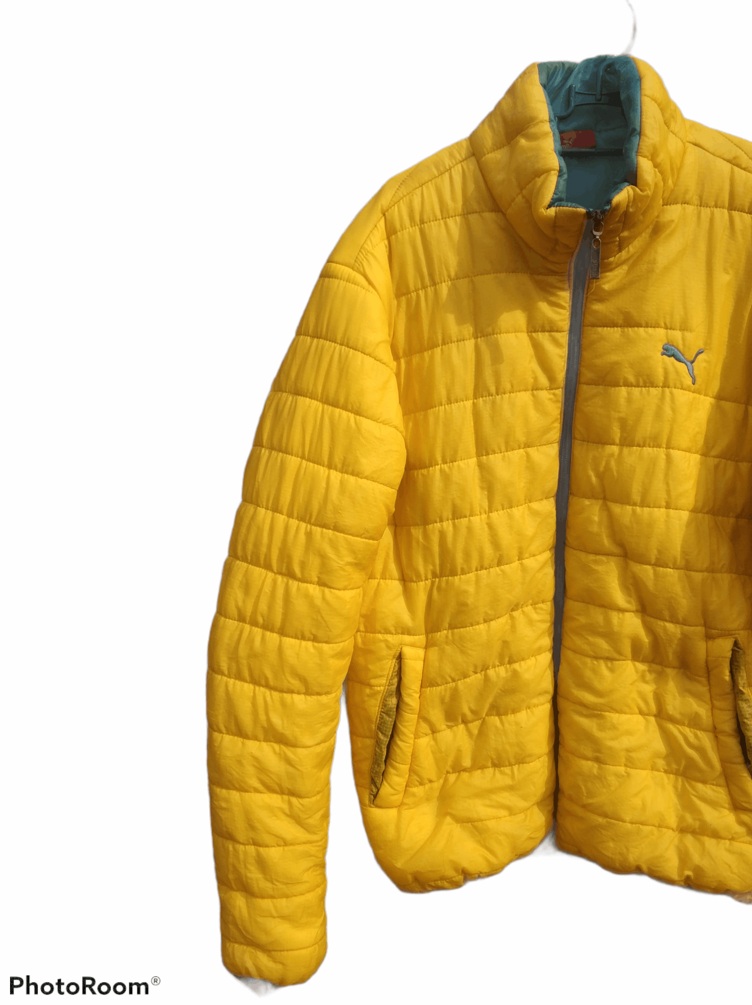 Puma 🔥Yellow Vintage Puma Puffer Jackets Size US S / EU 44-46 / 1 - 3 Thumbnail