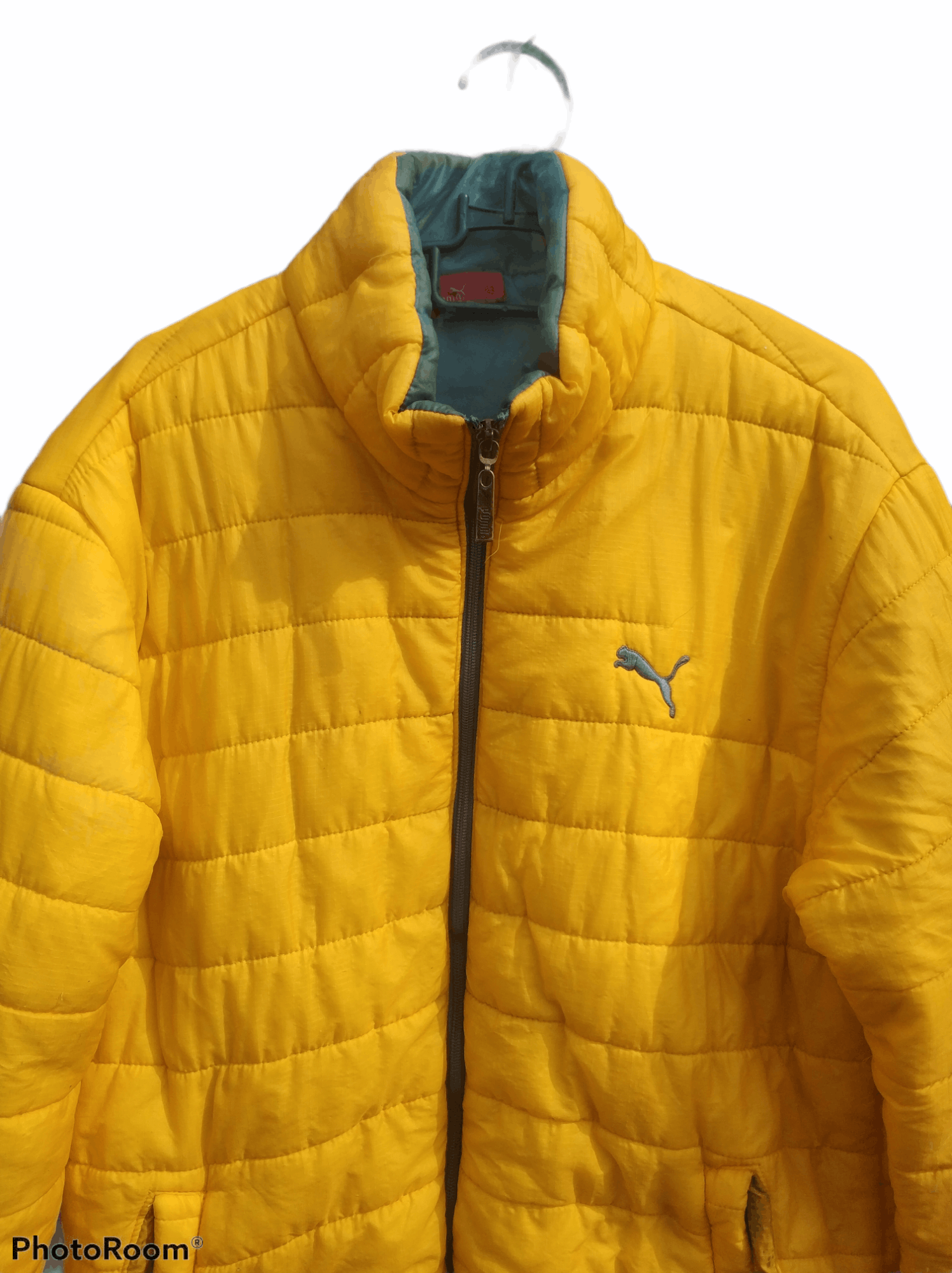 Puma 🔥Yellow Vintage Puma Puffer Jackets Size US S / EU 44-46 / 1 - 7 Thumbnail
