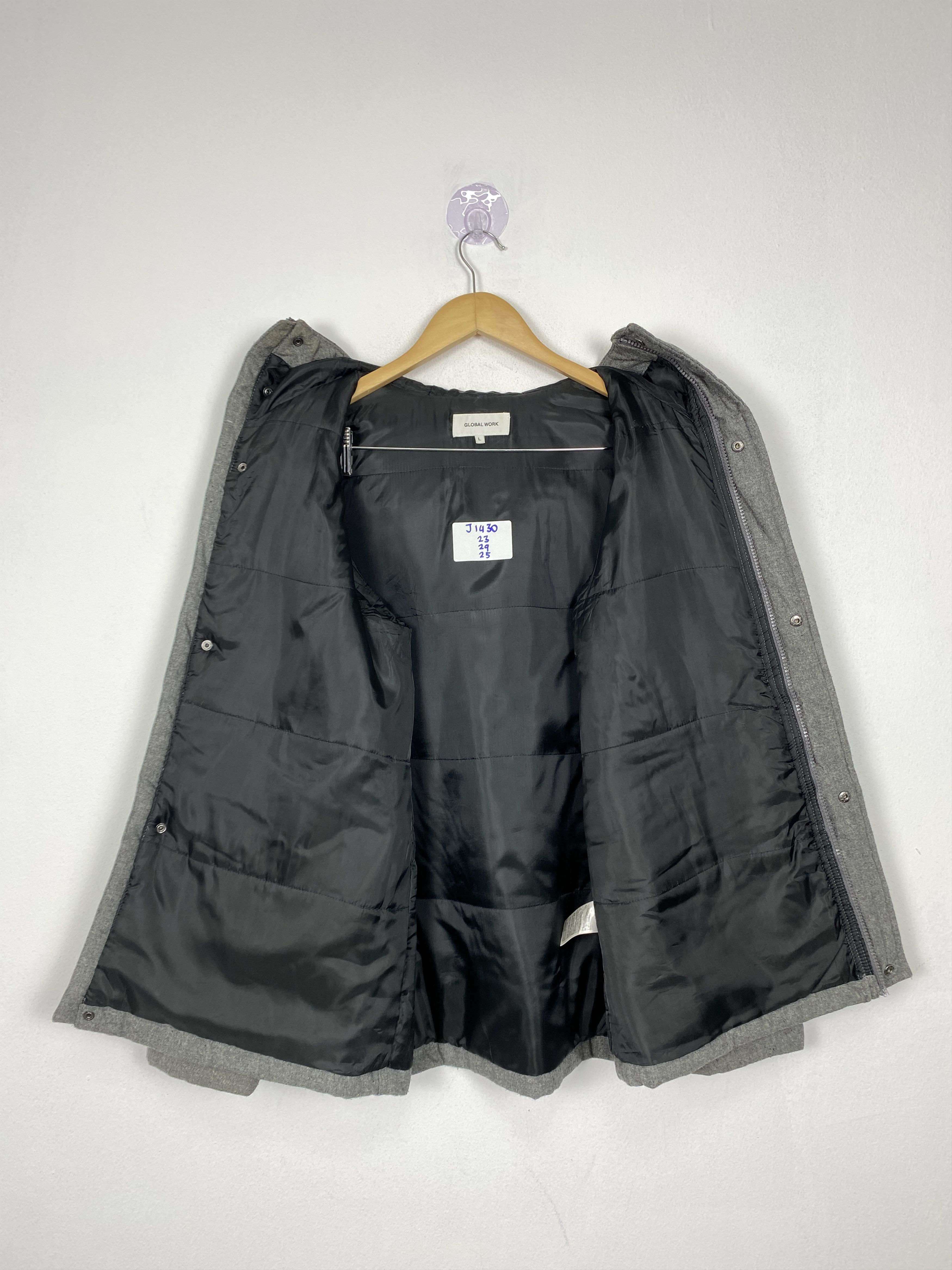 Global Work Vintage Global Work Hoodie Broken Zip Jacket J1430 Size US S / EU 44-46 / 1 - 9 Thumbnail