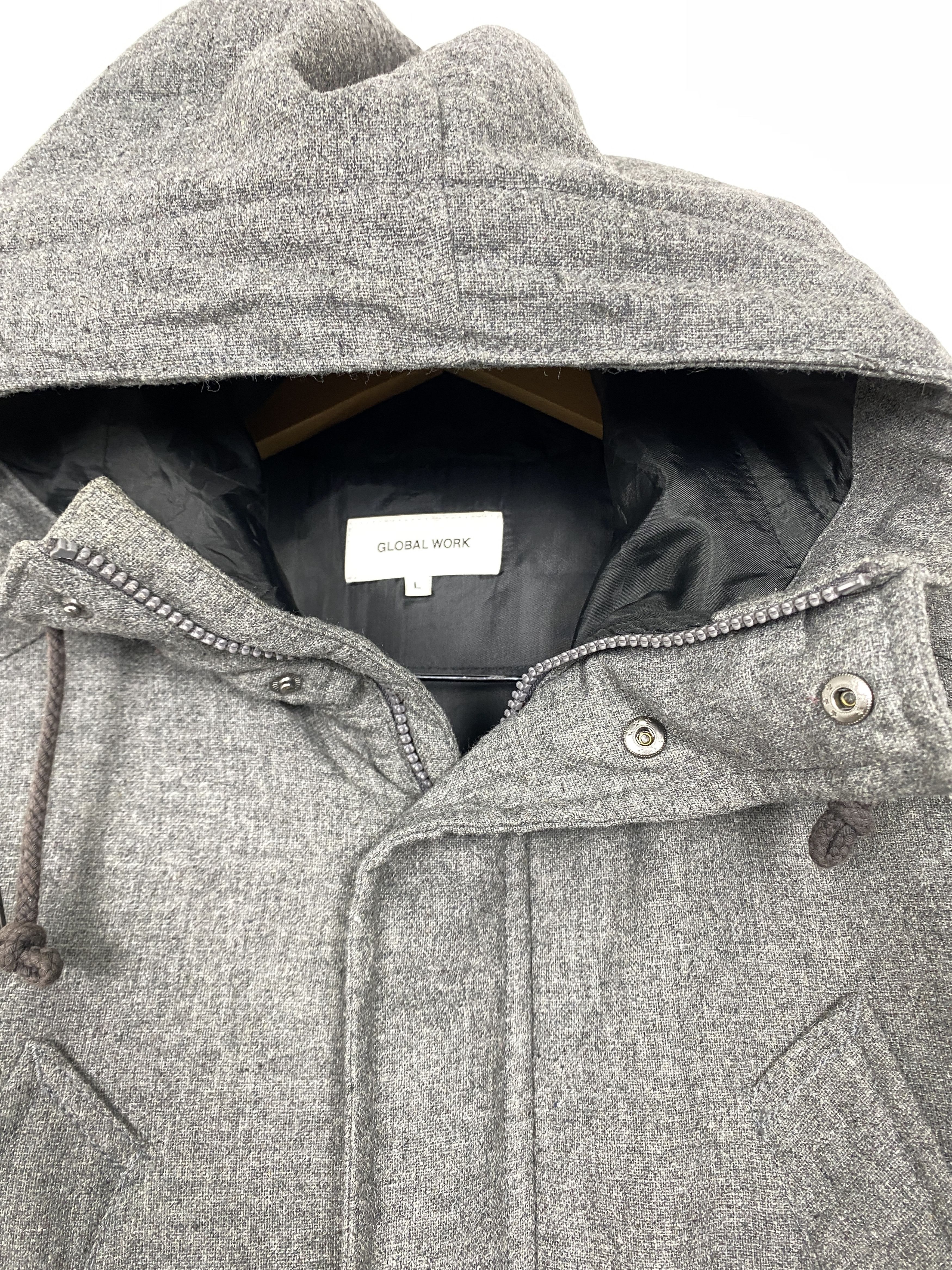 Global Work Vintage Global Work Hoodie Broken Zip Jacket J1430 Size US S / EU 44-46 / 1 - 5 Thumbnail