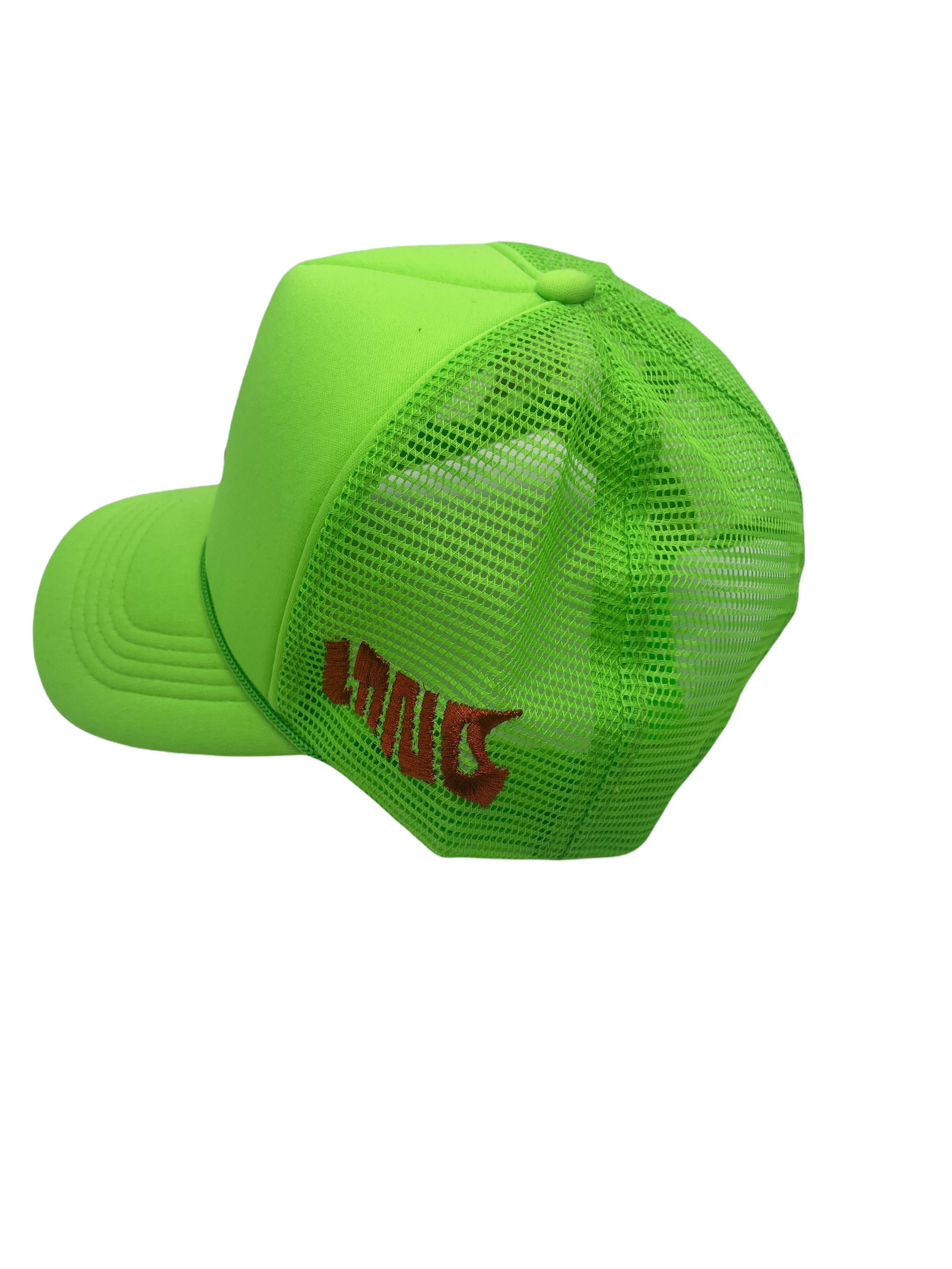 LaRopa Laropa Signature Slime Flippy Trucker Hat Green Size ONE SIZE - 7 Thumbnail