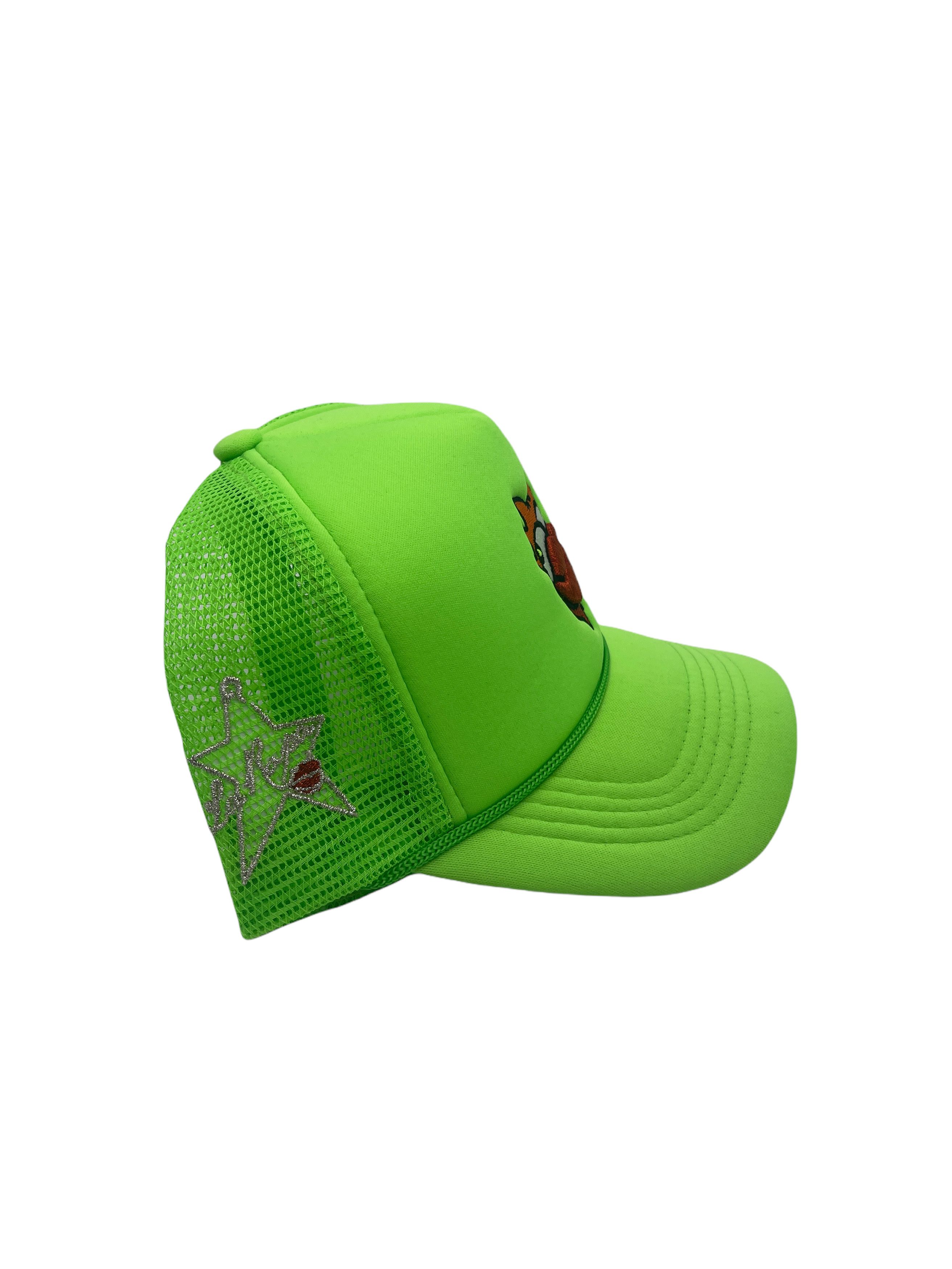 LaRopa Laropa Signature Slime Flippy Trucker Hat Green Size ONE SIZE - 6 Thumbnail