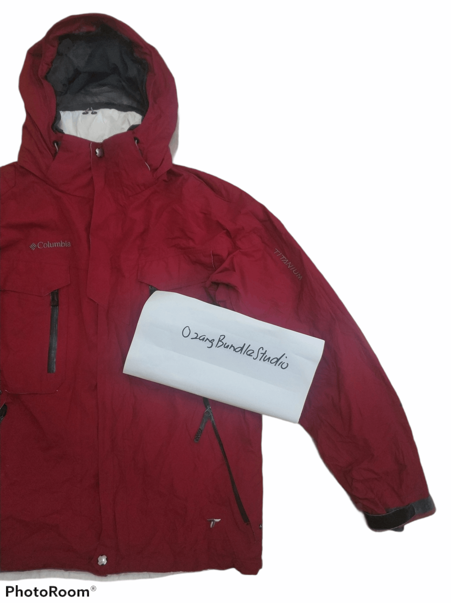 Columbia 🔥Columbia Titanium Red Multipockets Jackets Size US L / EU 52-54 / 3 - 4 Thumbnail