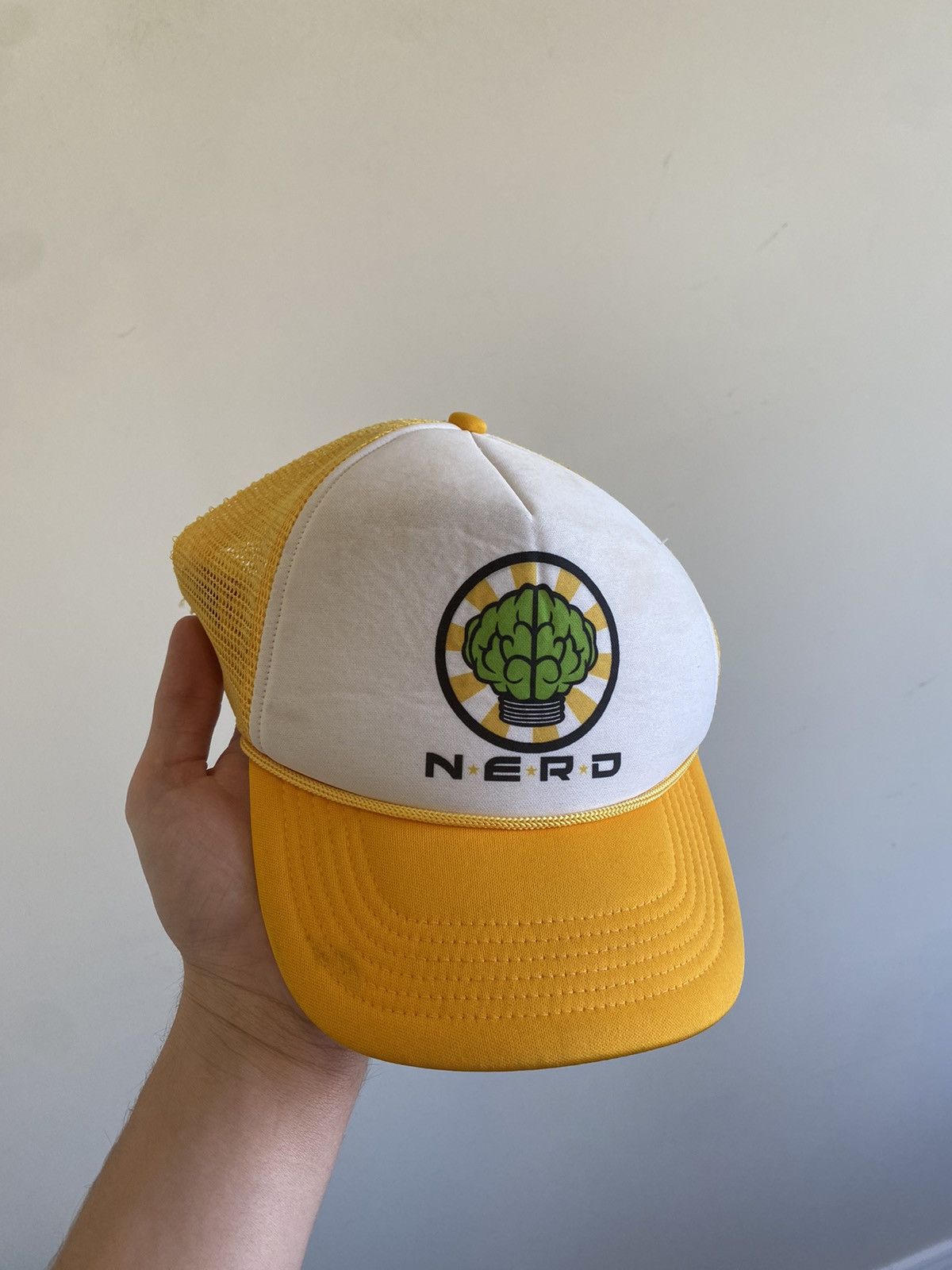 Yellow Nerd Trucker Hats Retro Vintage Trucker Hat Trendy Trucker Mesh Hats  Adjustable Trucker Foam Yellow Hats Snapback Hats Mans -  Canada