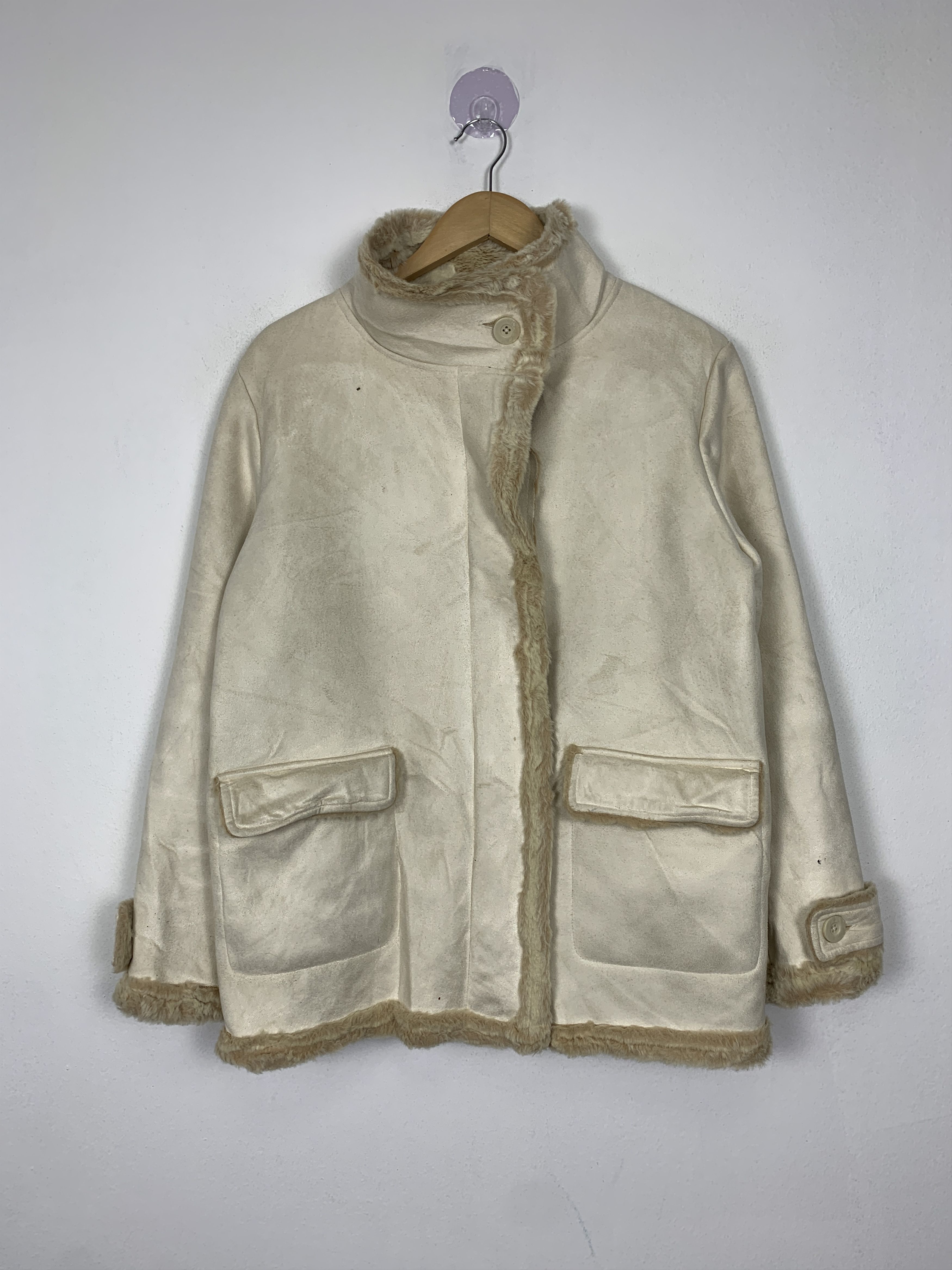 Japanese Brand Vintage Cox Button Up Fur Lining Fur Winter Jacket J1403 Size US M / EU 48-50 / 2 - 1 Thumbnail