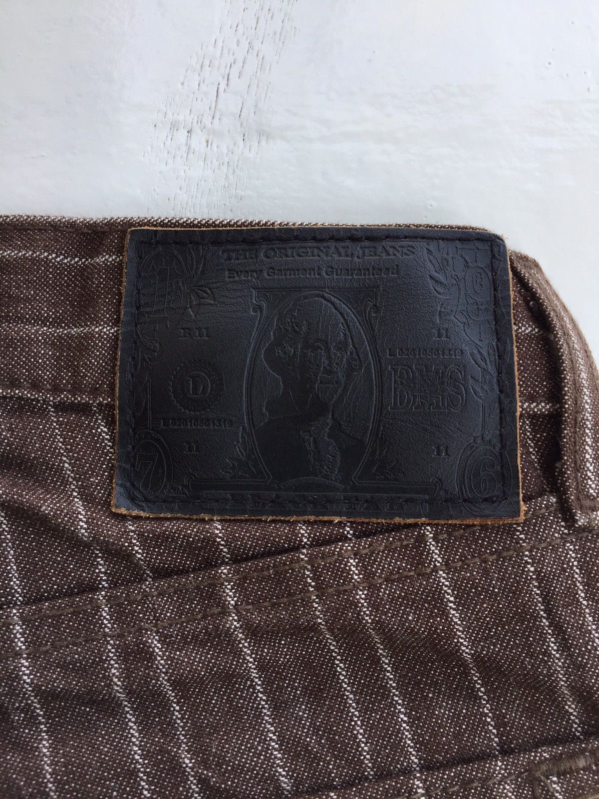 Beams Plus × If Six Was Nine × Tornado Mart Baggy Jeans Beams Herringbones Pinstripes Wabash Size US 31 - 10 Thumbnail